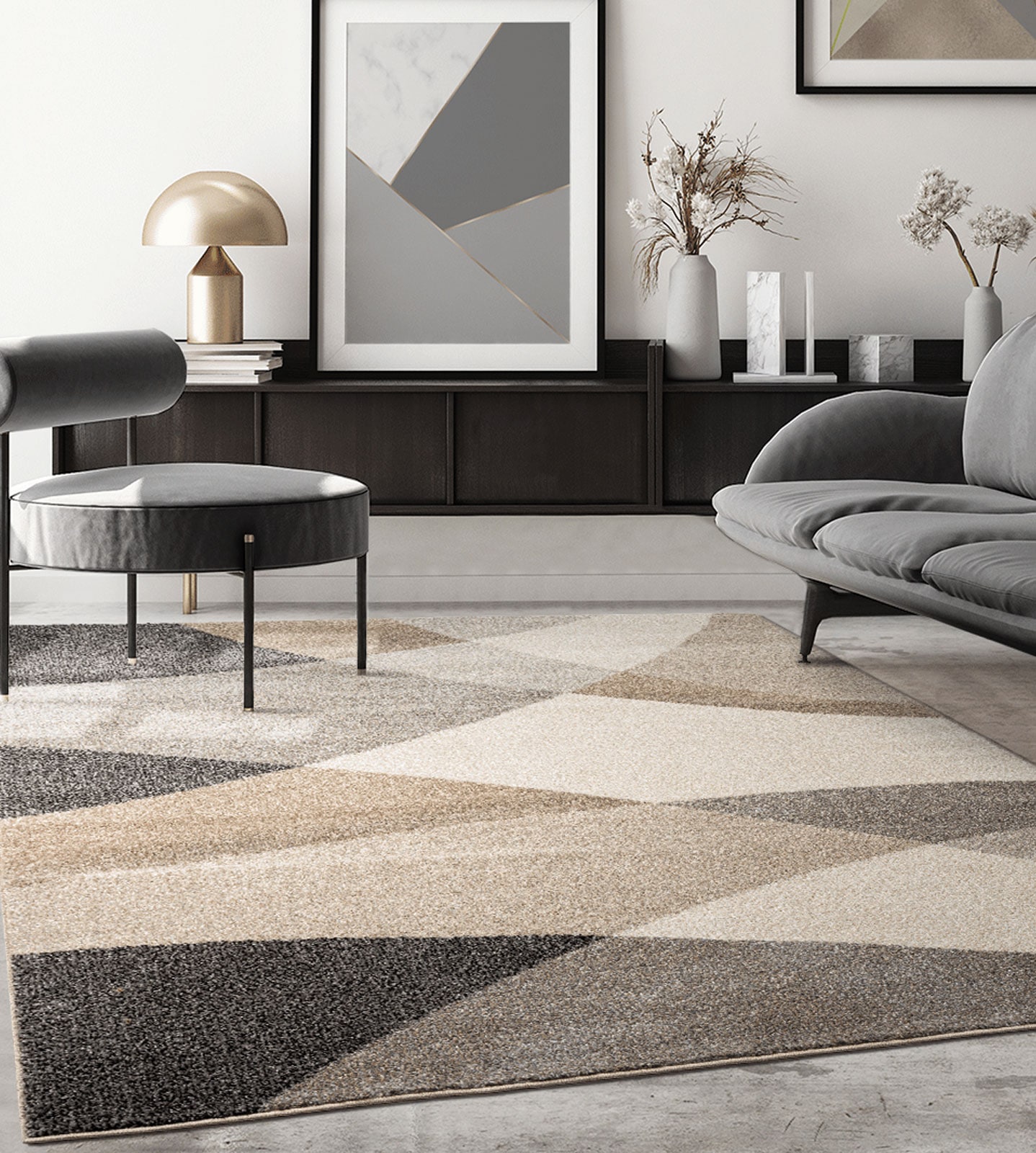 The Carpet Teppich "Pearl" Rechteckig 11 Mm Höhe Moderner Dichter Wohnzimmer Teppich Konturenschnitt