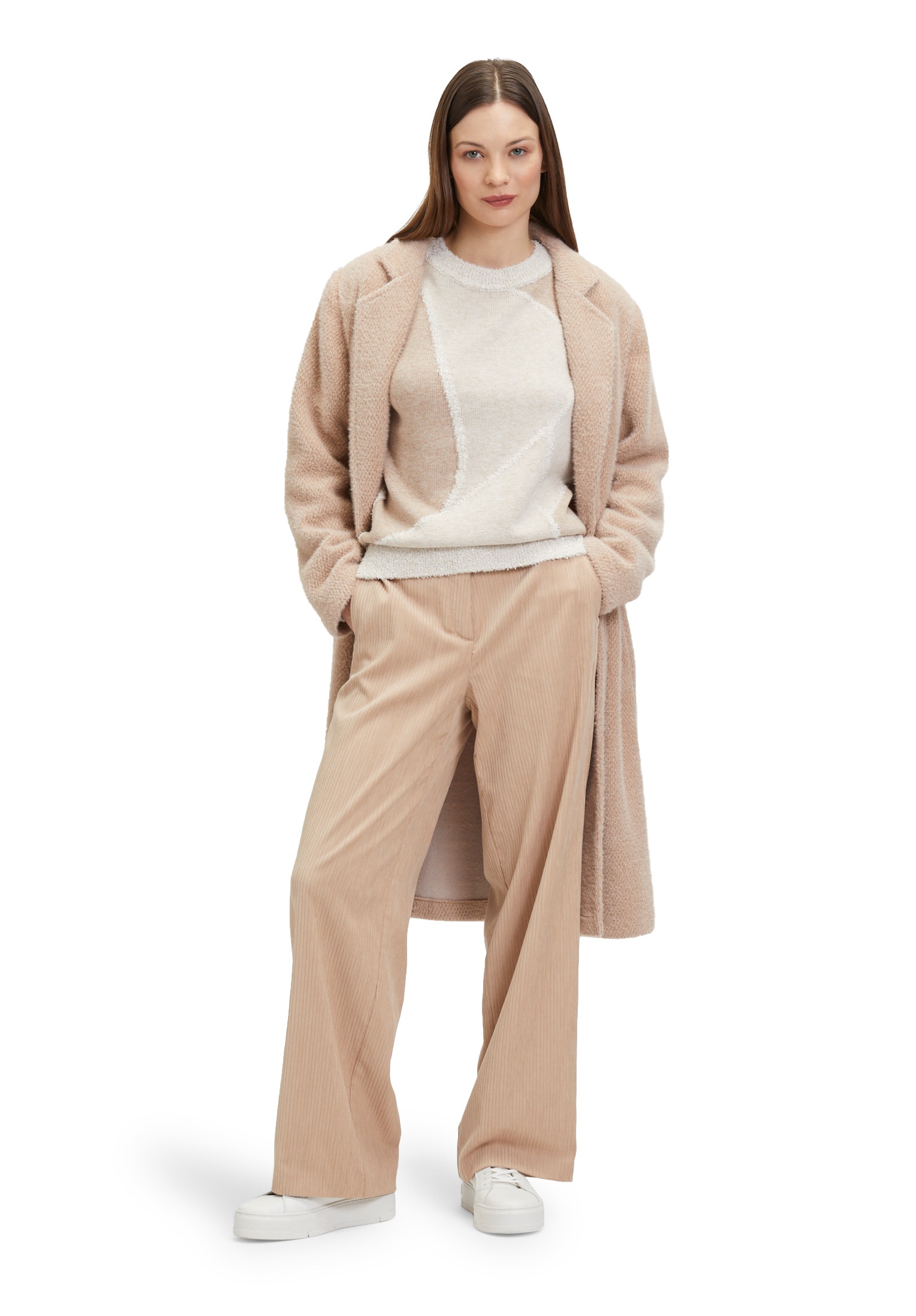 Betty&Co Strickpullover »Betty & Co Damen Strickpullover mit Intarsie«, (1 tlg.), Struktur