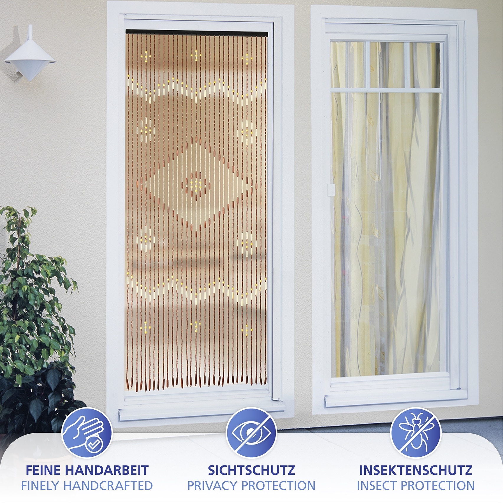 Maximex Insektenschutz-Vorhang »Türvorhang - Holzperlen« 1 Stk. tlg.