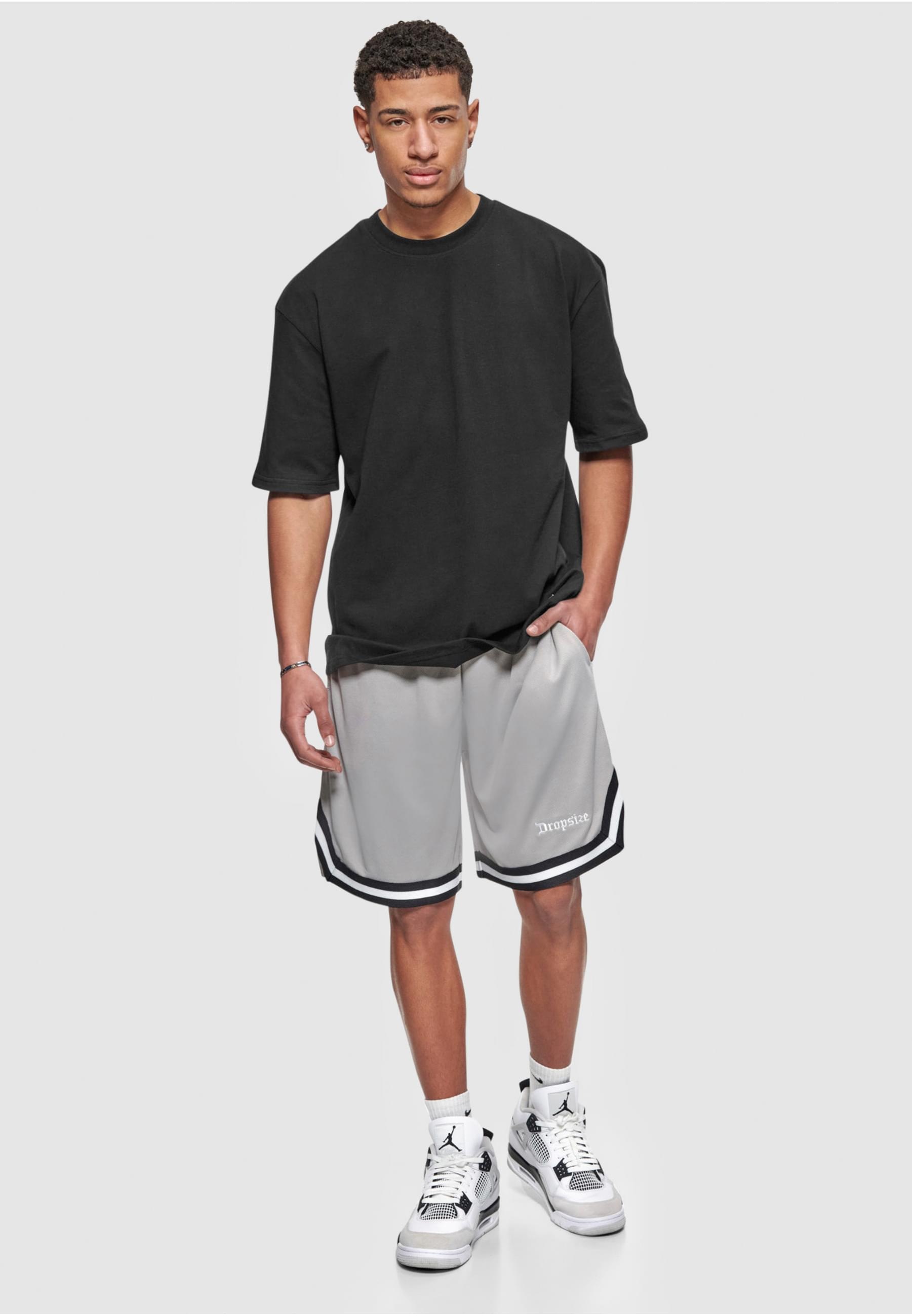 Dropsize Shorts »Dropsize Herren Dropsize Logo Mesh Shorts«, (1 tlg.)