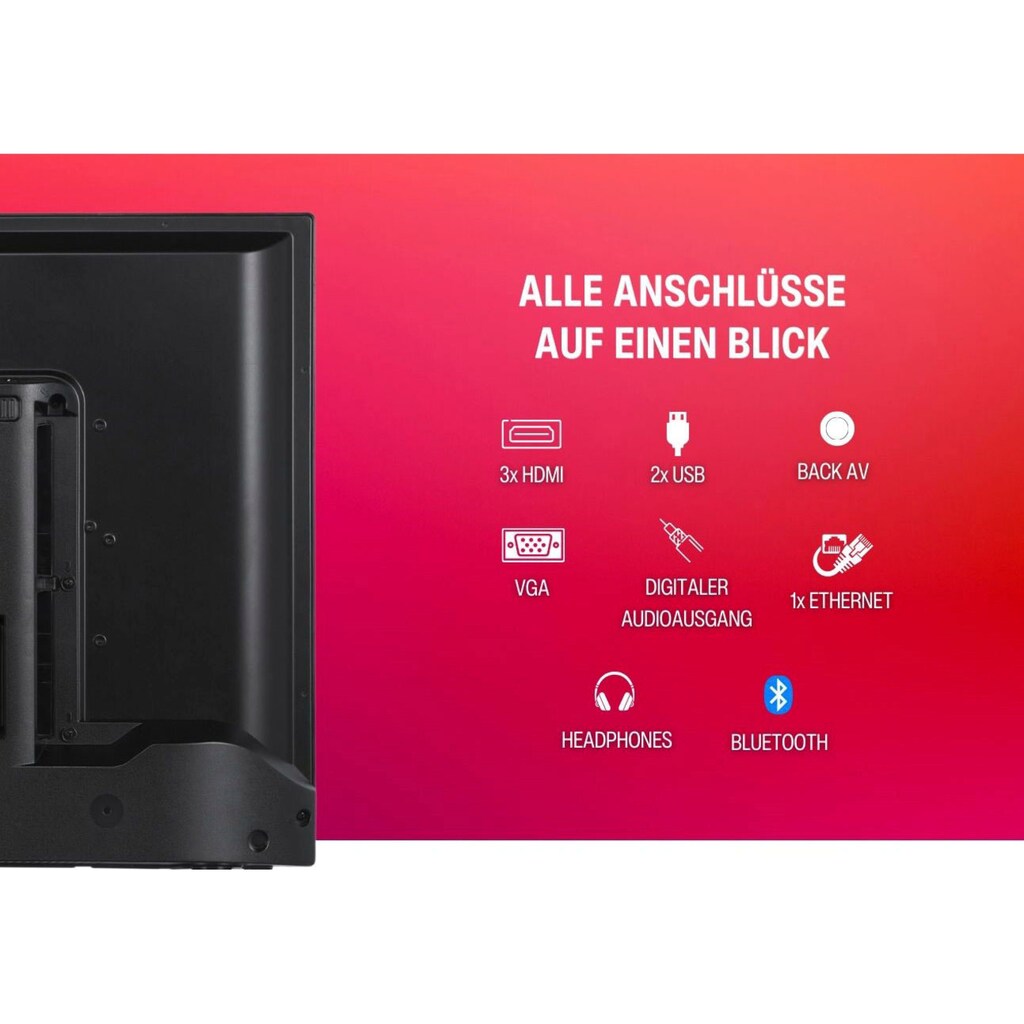 Telefunken QLED-Fernseher »D43Q660M2CW«, 108 cm/43 Zoll, 4K Ultra HD, Smart-TV