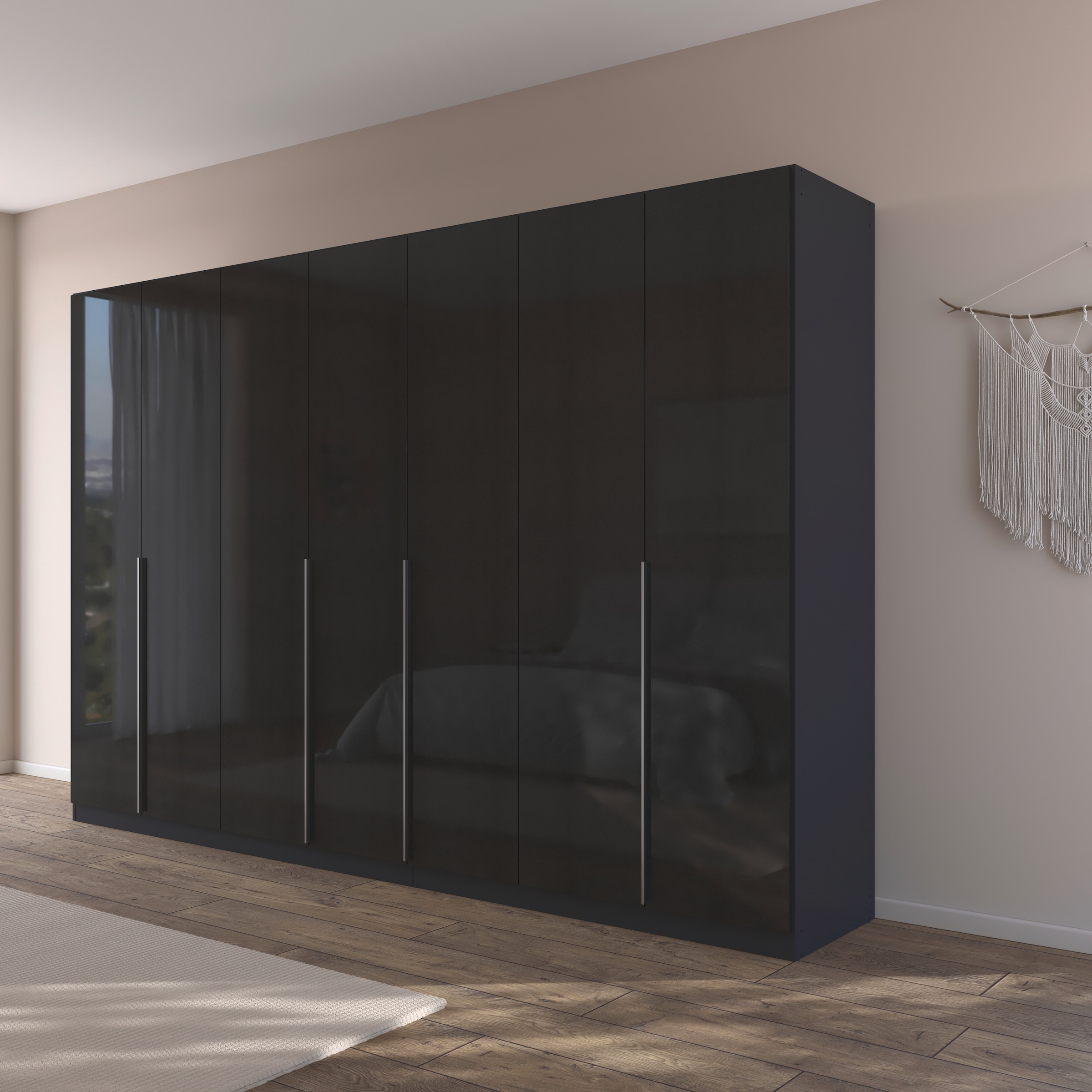 rauch Drehtürenschrank »Kleiderschrank Schrank Garderobe AGORDO TOPSELLER Schlafzimmer«, (in zwei Griff-Farben mit Dekor- oder Hochglanzfront), durchdachte Innenausstattung, in 6 Breiten und 2 Höhen MADE IN GERMANY