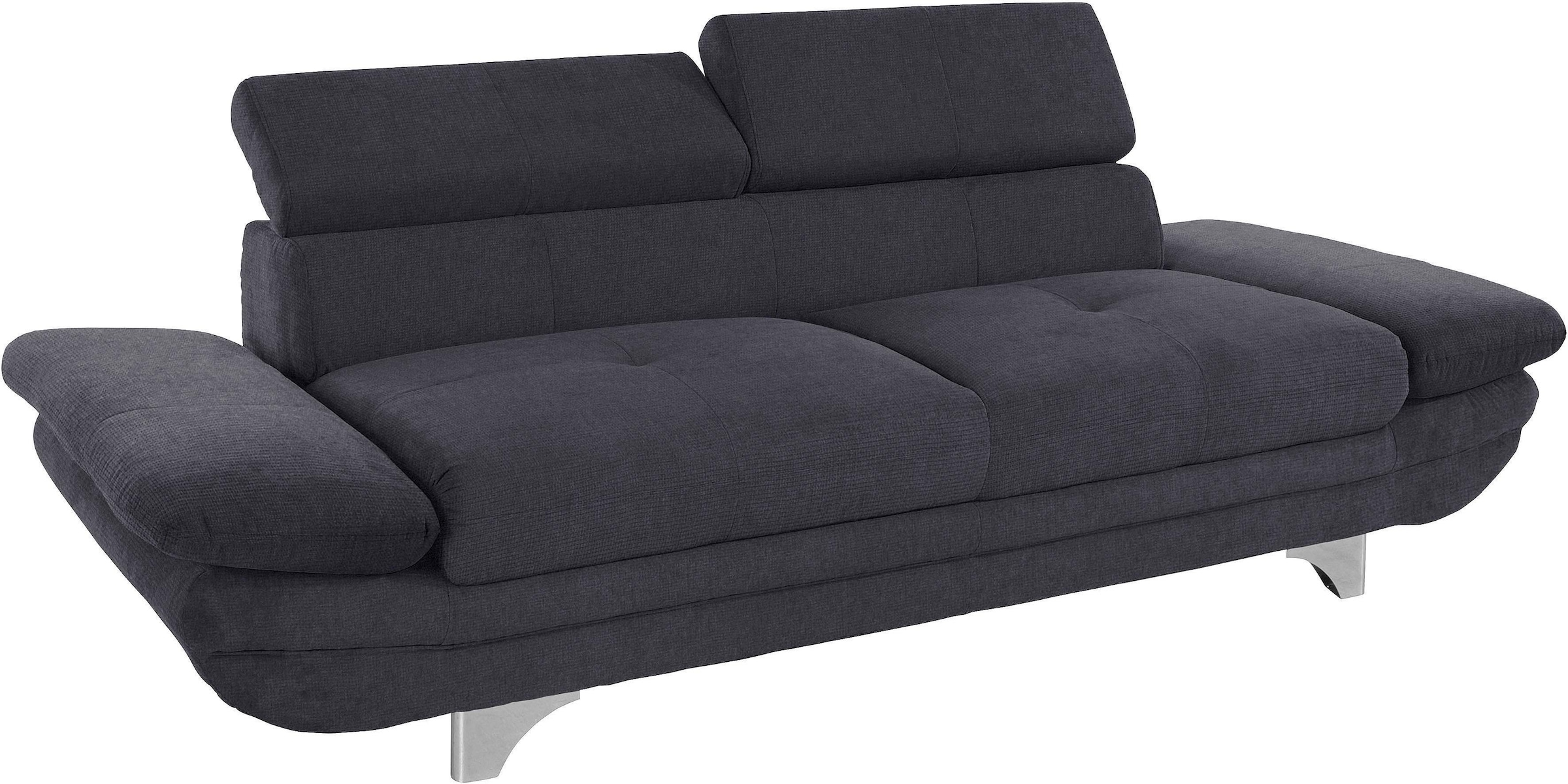 COTTA Polstergarnitur »Enterprise«, (Set), Set bestehend aus 2,5-Sitzer mit Arm- & Kopfteilverstellung & Hocker