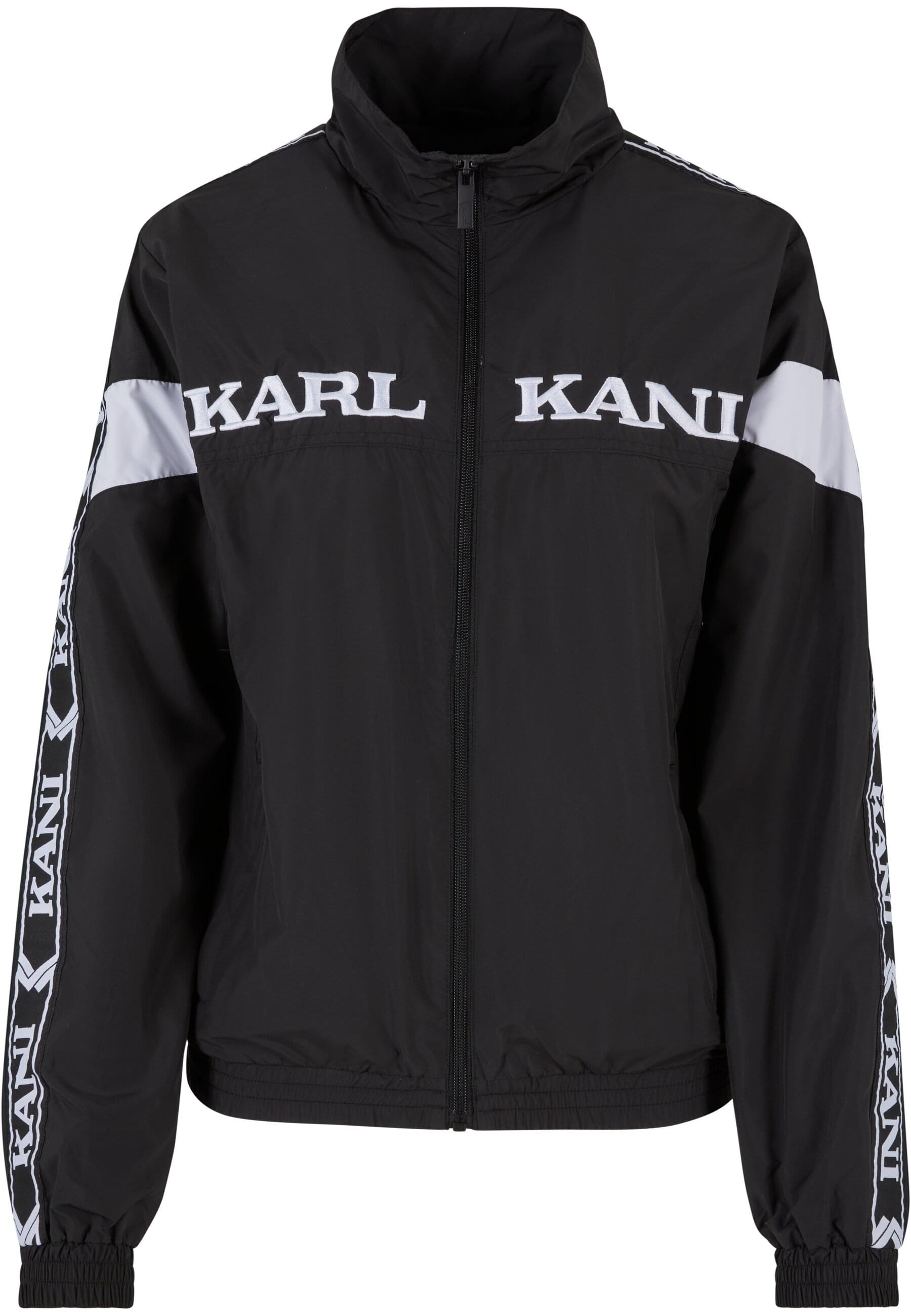 Karl Kani Trainingsjacke "Karl Kani Herren KKMQ32024BLK KK Retro Tape Trackjacket", (1 St.), ohne Kapuze