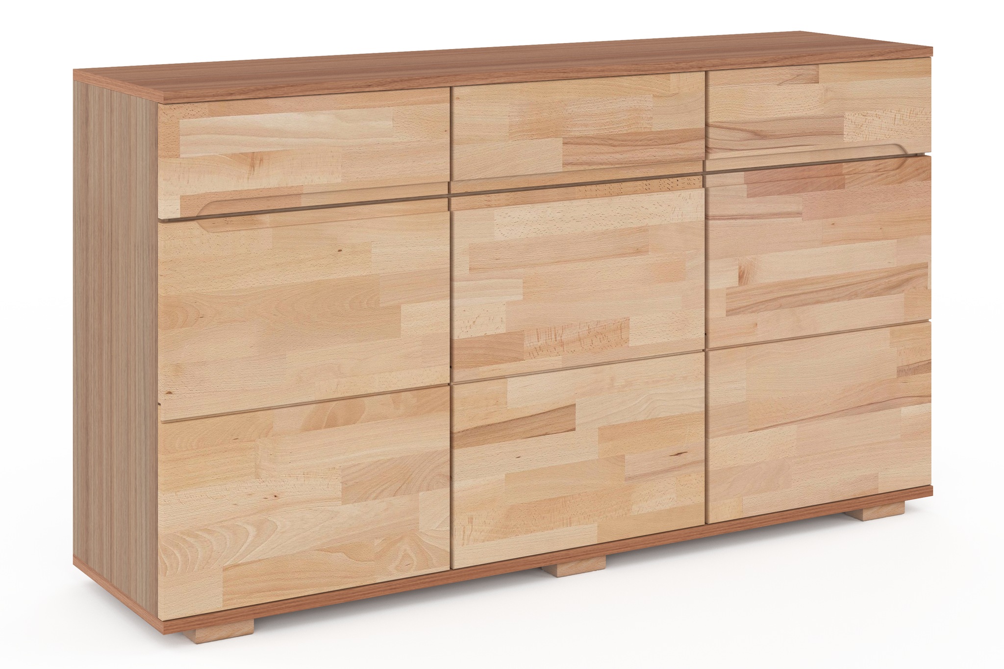 Home affaire Sideboard "VKB10: teilmassiv korpus Kernbuche, 6Fächer geschlo günstig online kaufen