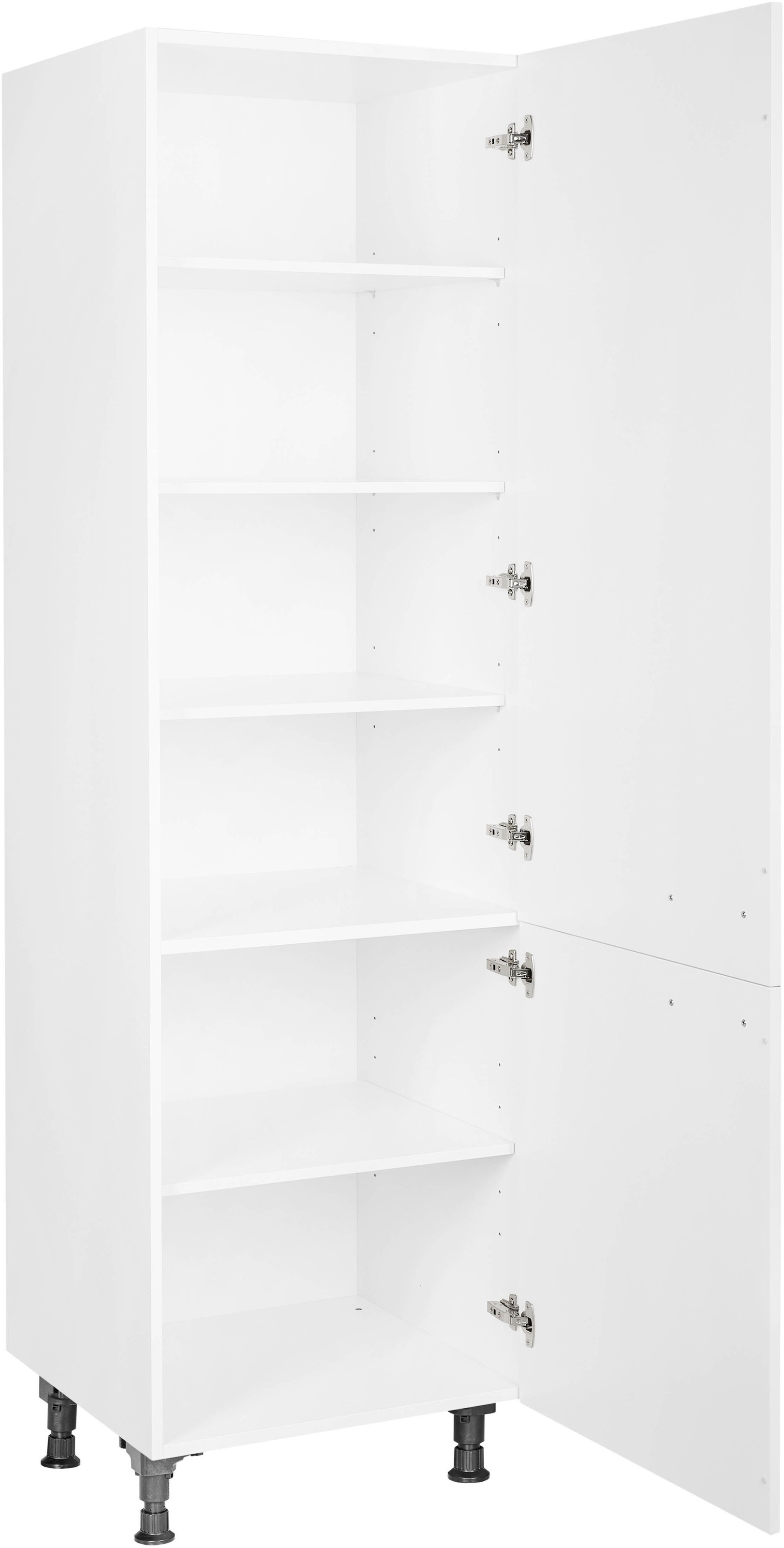 nobilia® Hochschrank »"Laser", Ausrichtung wählbar, mit zwei Türen, vormontiert,« Breite/Höhe: 60/216,6 cm