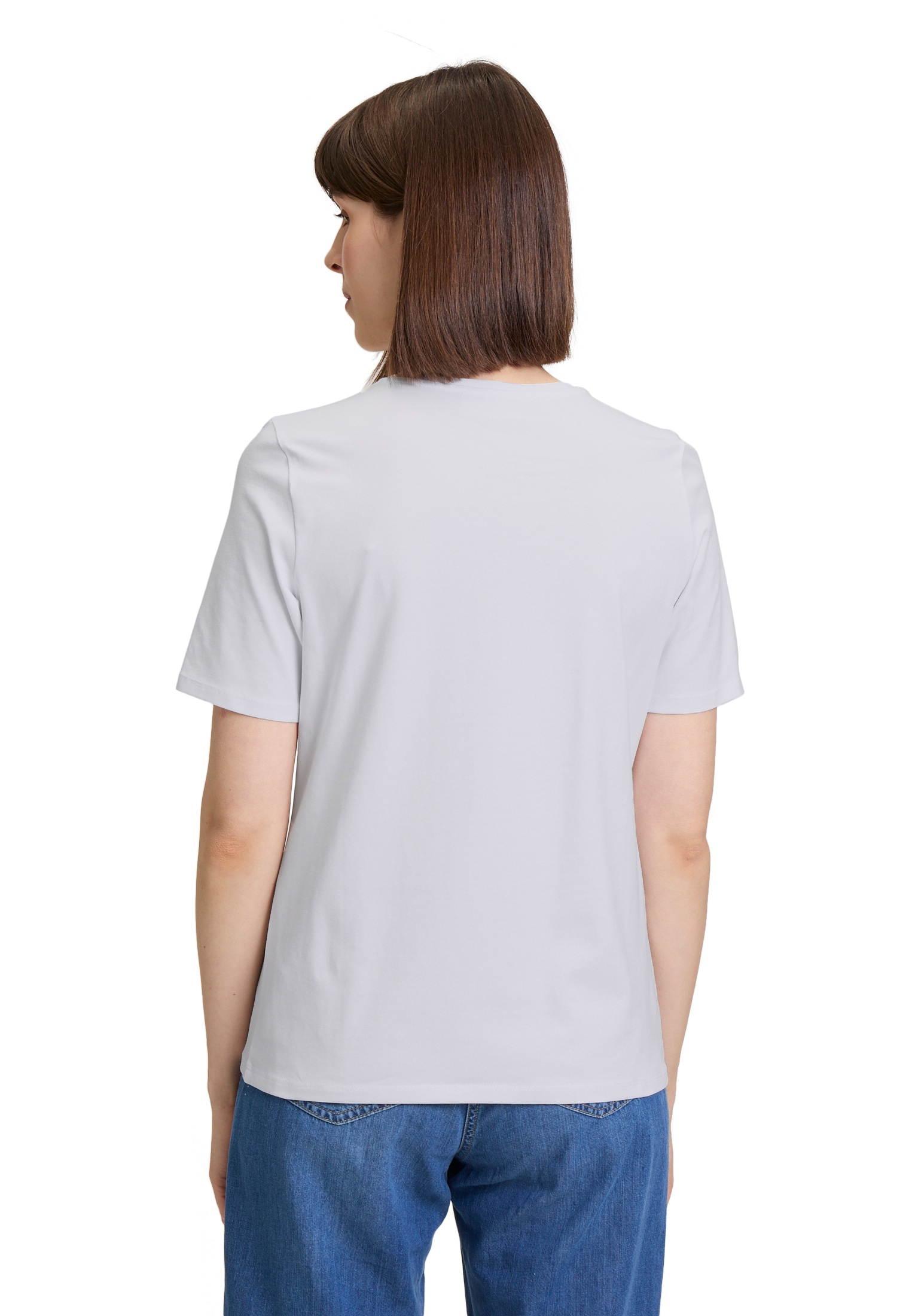 Betty Barclay Kurzarmshirt »Betty Barclay Damen Basic Shirt mit Aufdruck«, (1 tlg.), Glitzersteine