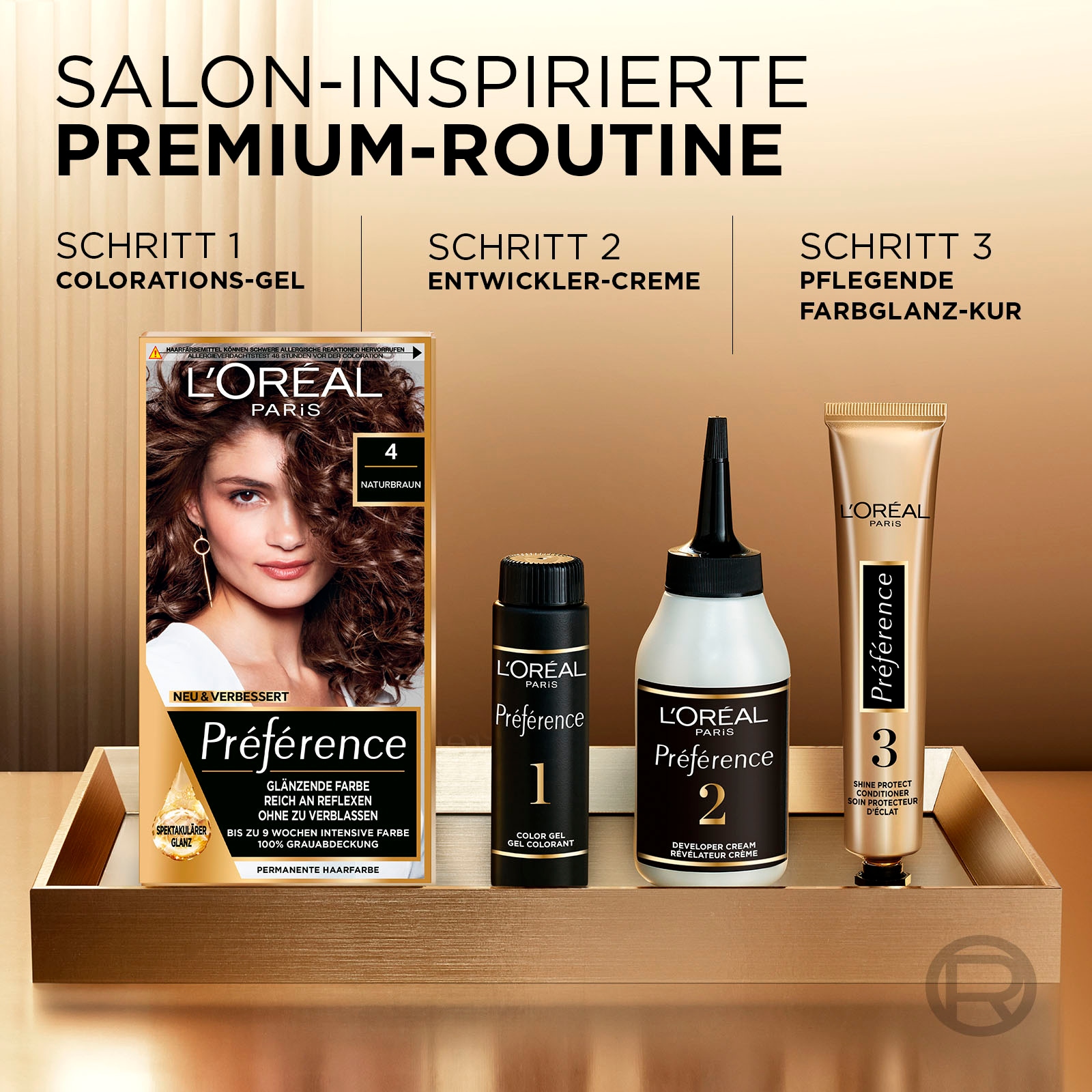 L'ORÉAL PARIS Coloration »Préférence«, (3er Pack), mit pflegender Formel