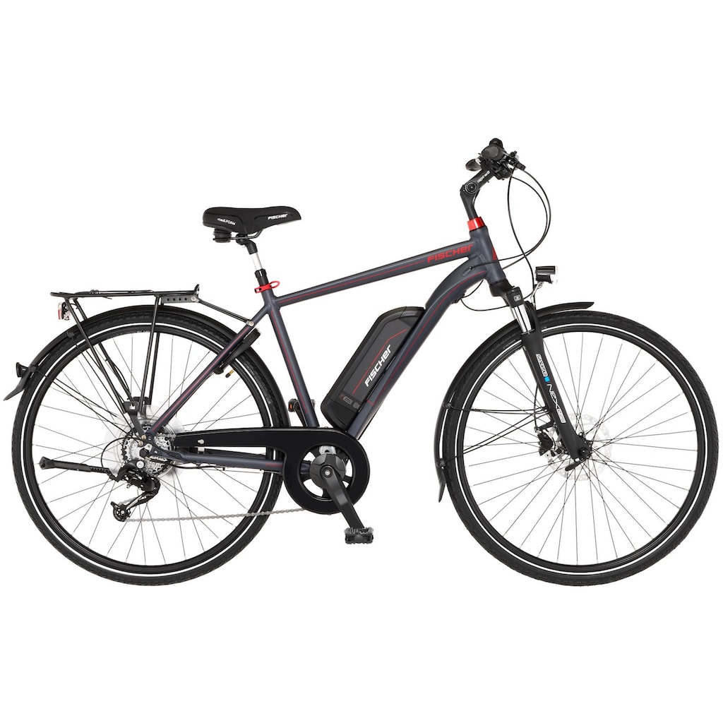 FISCHER Fahrrad E-Bike »VIATOR 1.0 Herren 422«, 8 Gang