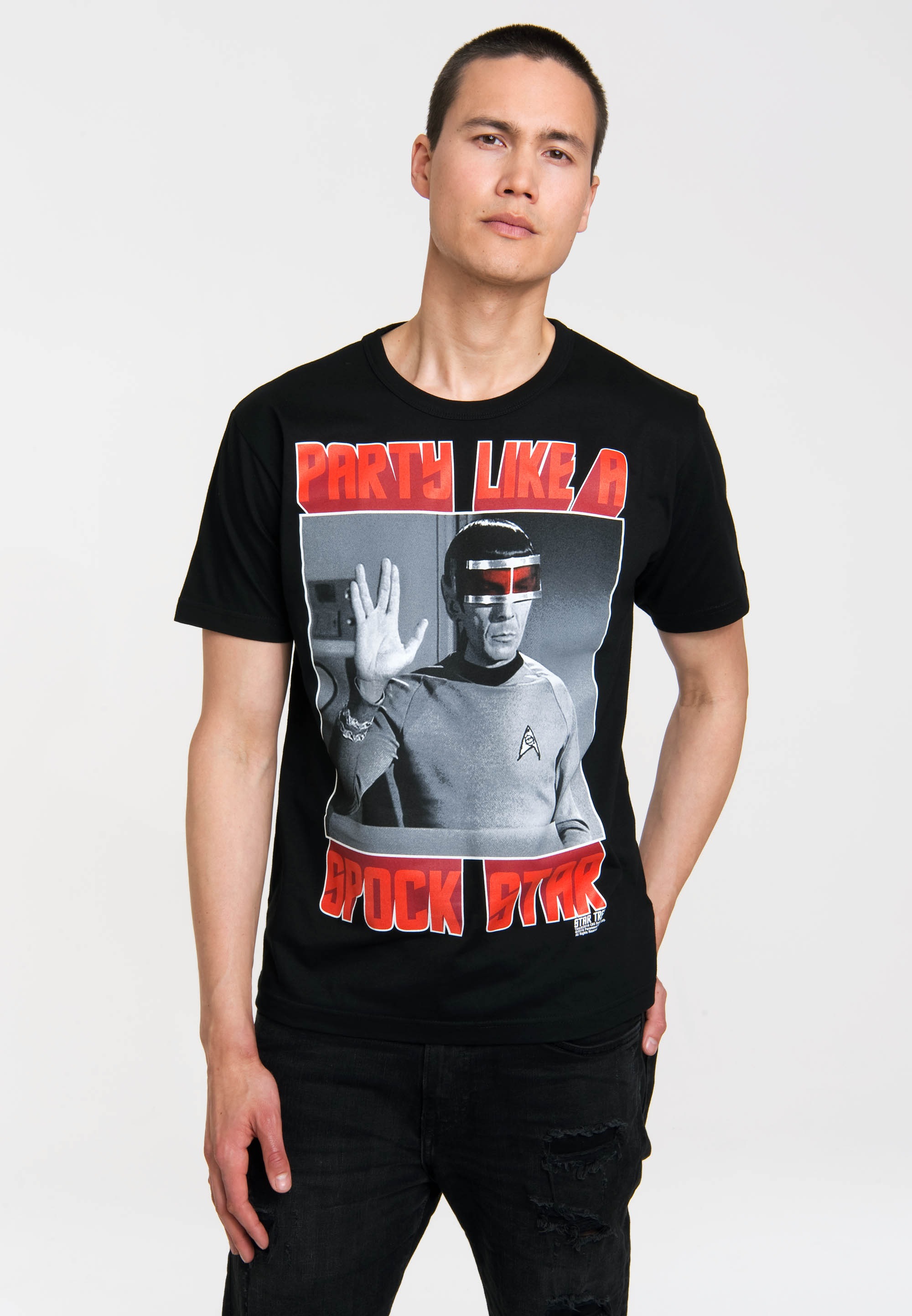 LOGOSHIRT T-Shirt »Spock«, mit hochwertigem Siebdruck