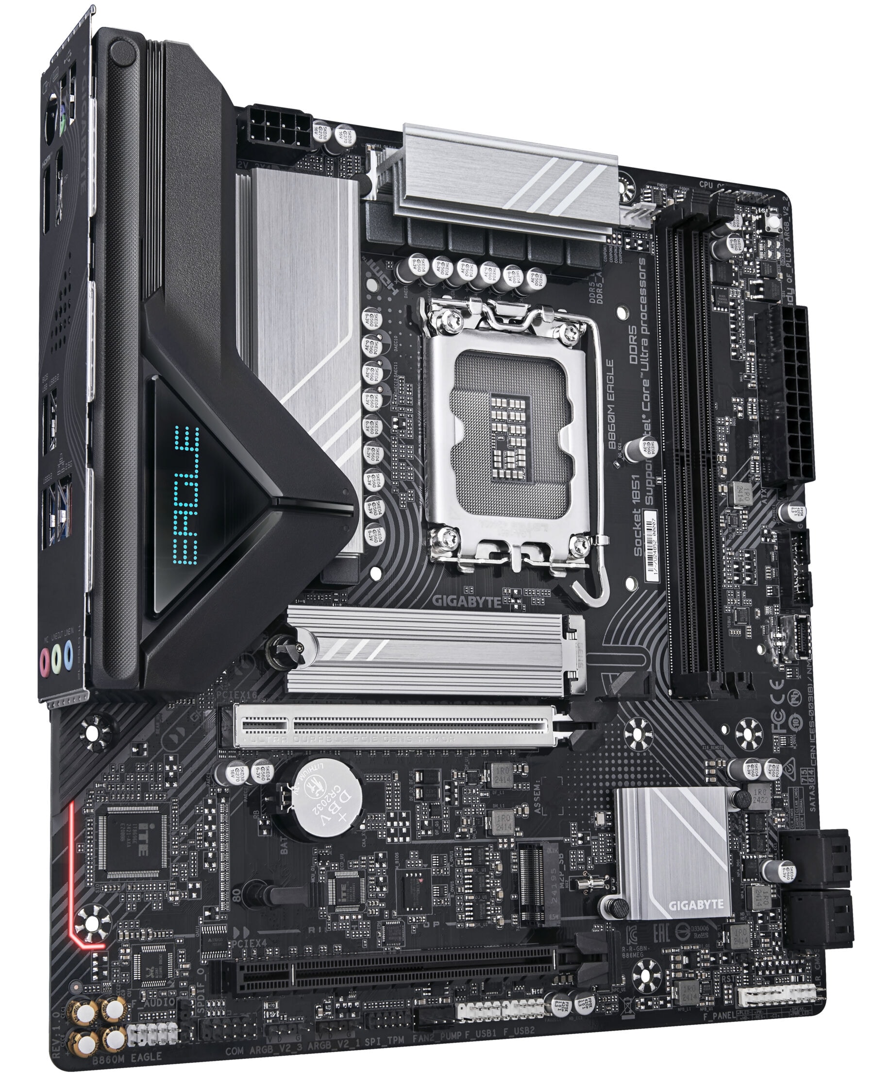 Gigabyte Mainboard »B860M EAGLE Mainboard - Intel Core Ultra CPUs, 6+1+2+1 Phasen VRM, bis«