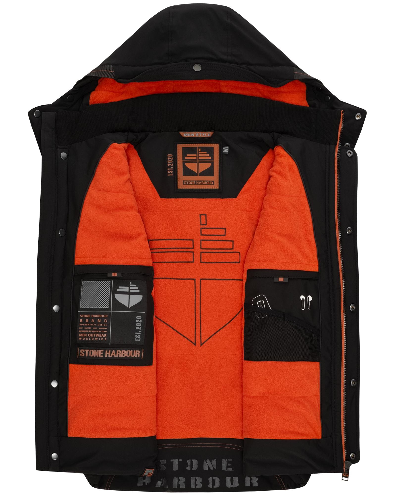Stone Harbour Steppweste »Egoor«, Sportliche Outdoorweste mit abnehmbarer Kapuze