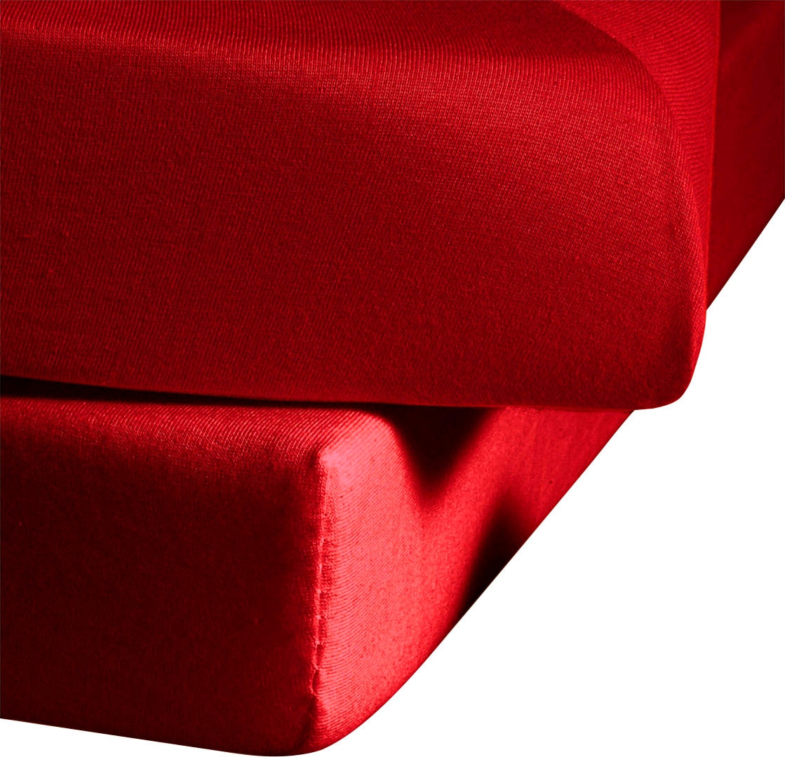 fleuresse Spannbettlaken "Ines hochwertiger Jersey aus reiner Baumwolle," a günstig online kaufen