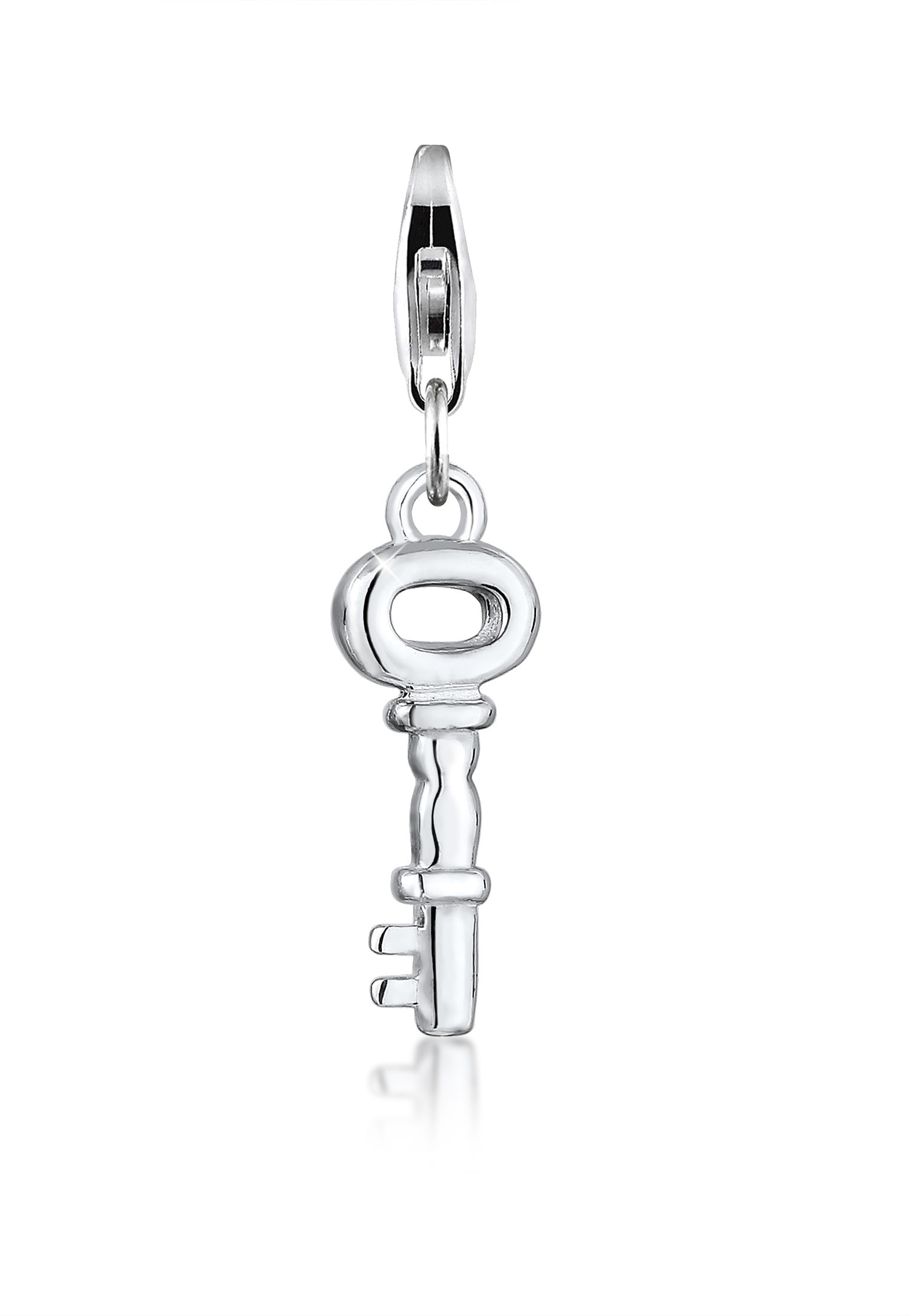 Charm-Einhänger »Anhänger Schlüssel Zum Herzen Symbol 925 Silber«