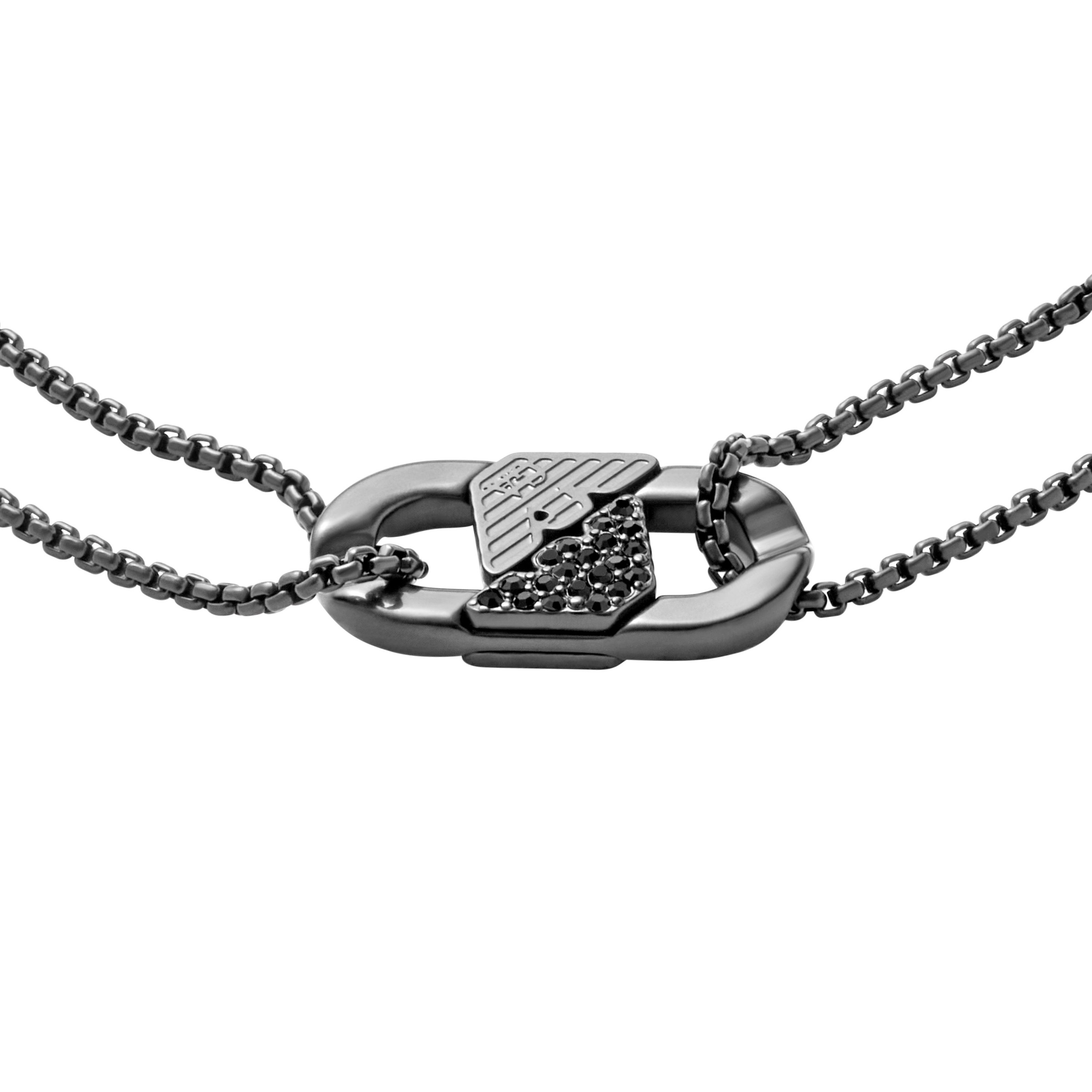 Emporio Armani Armband »Schmuck Geschenk Edelstahl, EGS3173001, EGS3175710«, mit Glasstein