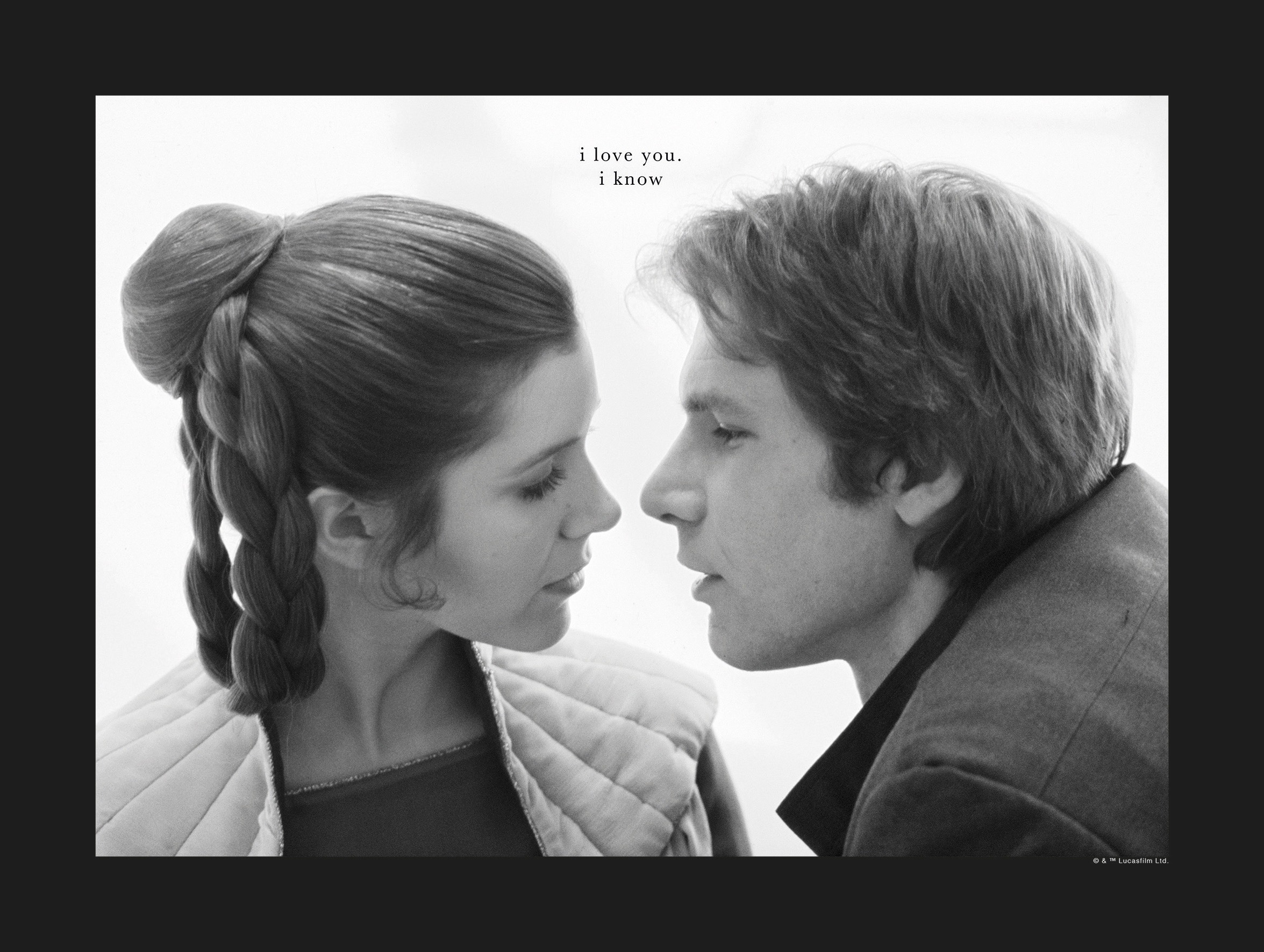 Komar Bild "Star Wars Classic Leia Han Love" Star Wars 1 Stk. tlg. Wandbild zur Dekoration im Kinderzimmer - ohne Rahmen