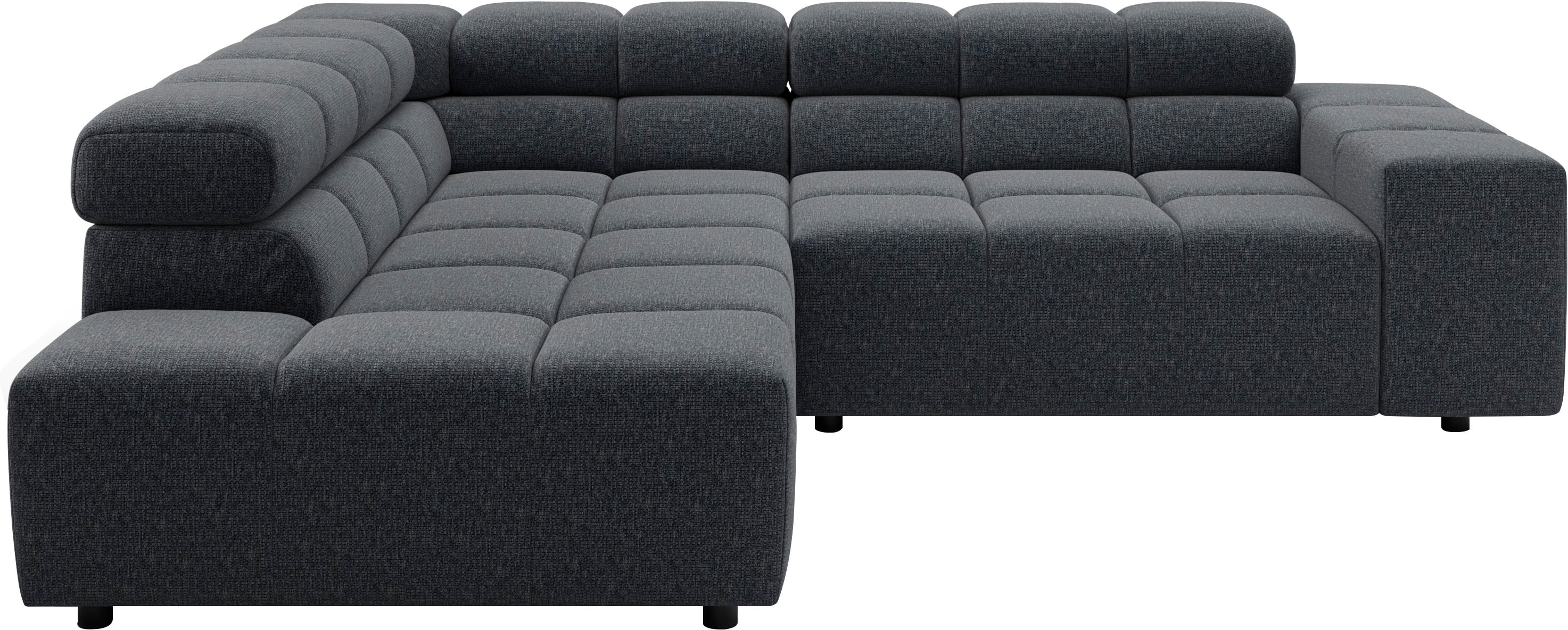 Home affaire Ecksofa "Ancona, Ecksofa, incl. Kopfteilverstellung, Breite 249 cm, L-Form" wahlweise elektrische Sitztiefenverstellung