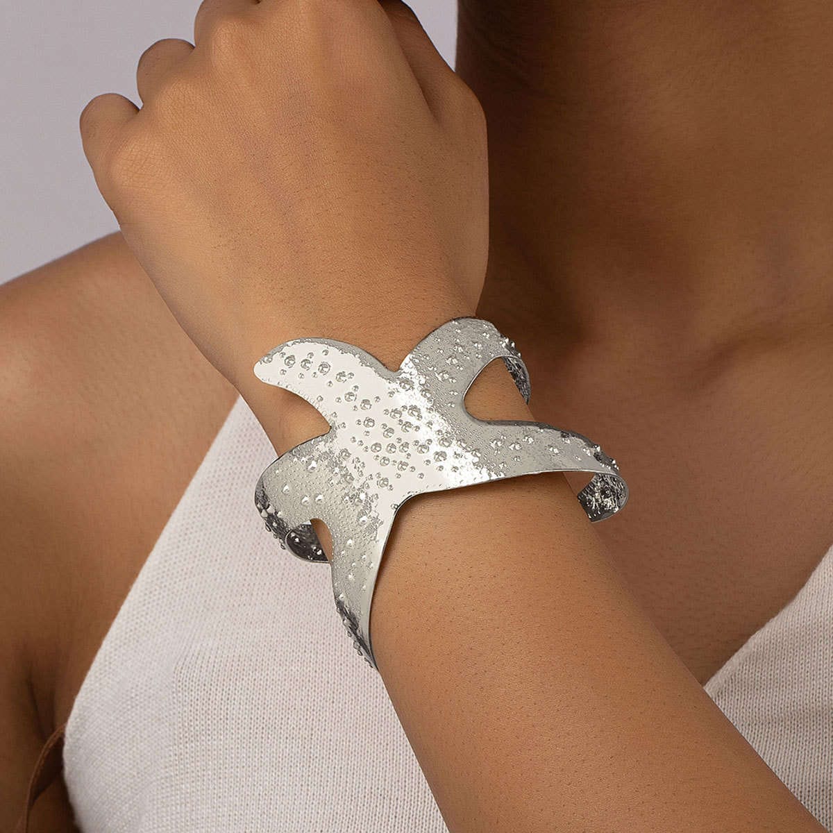 Aniston JEWELRY & WATCHES Armspange »Schmuck Geschenk Kupfer Armschmuck Armkette Seestern« Made in Germany