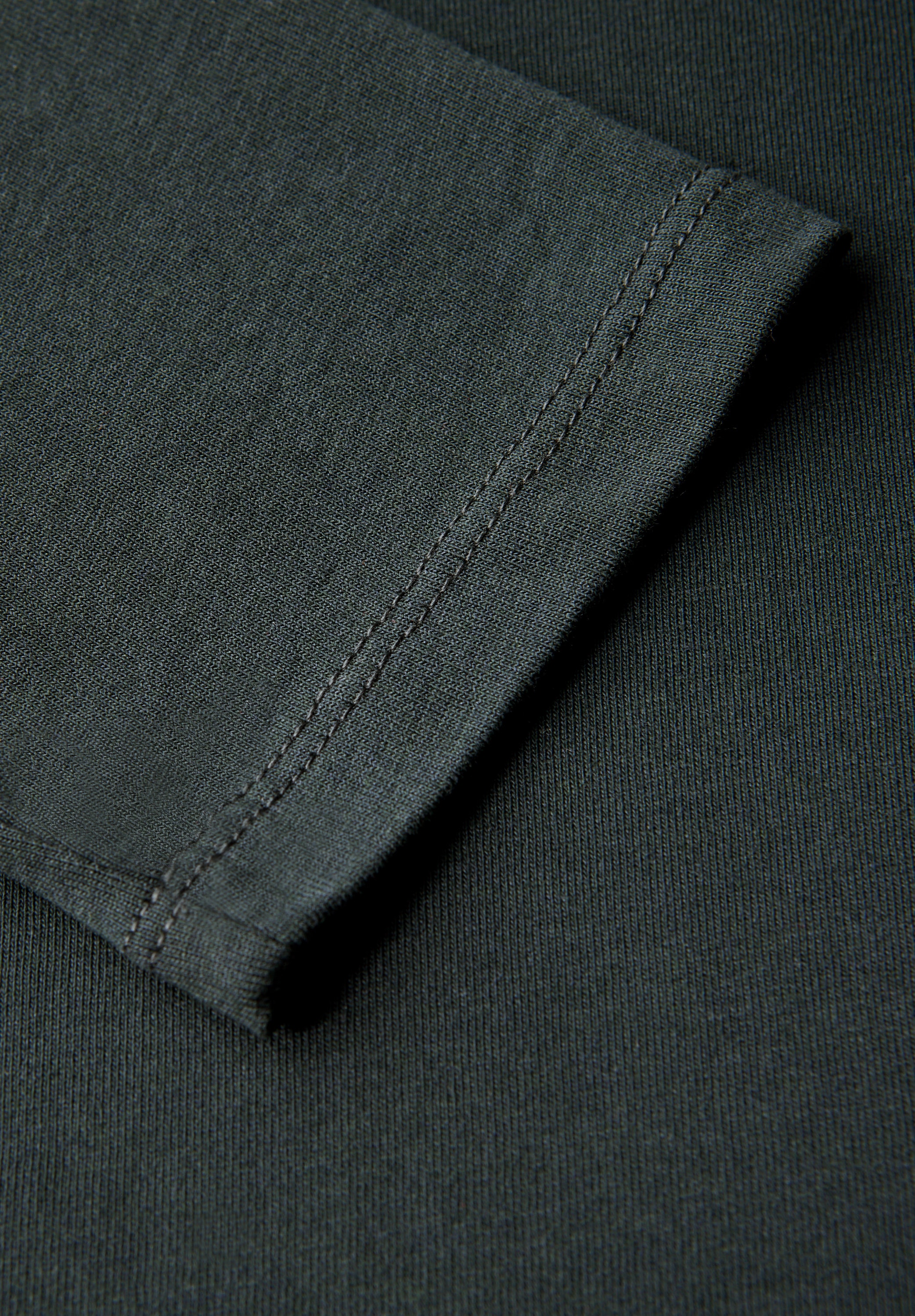 STREET ONE Langarmshirt, aus Baumwolle mit Stretchante