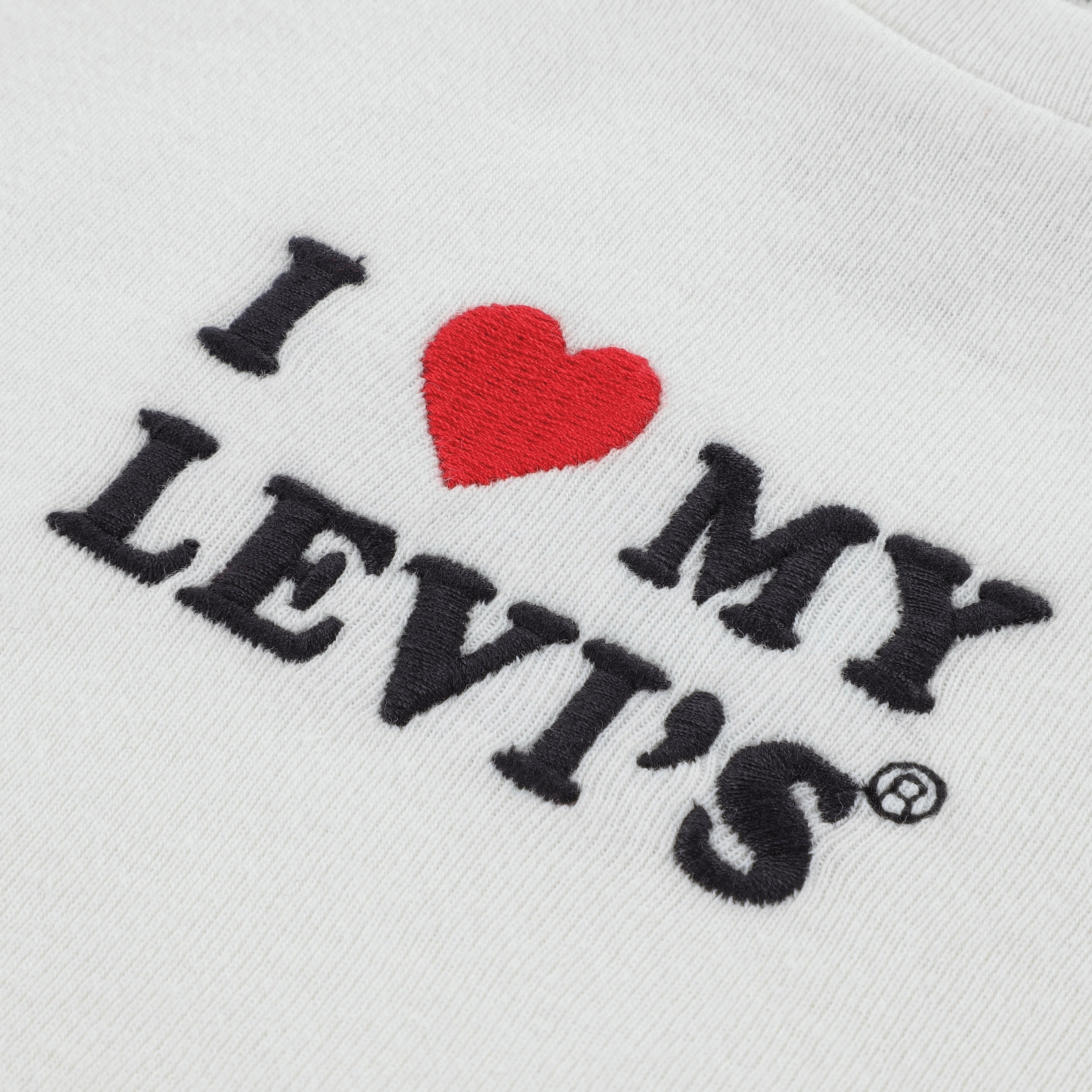 Levi's® Kids Kurzarmshirt »LVG I HEART MY LEVIS TOP« mit Statement-Print - for Girls