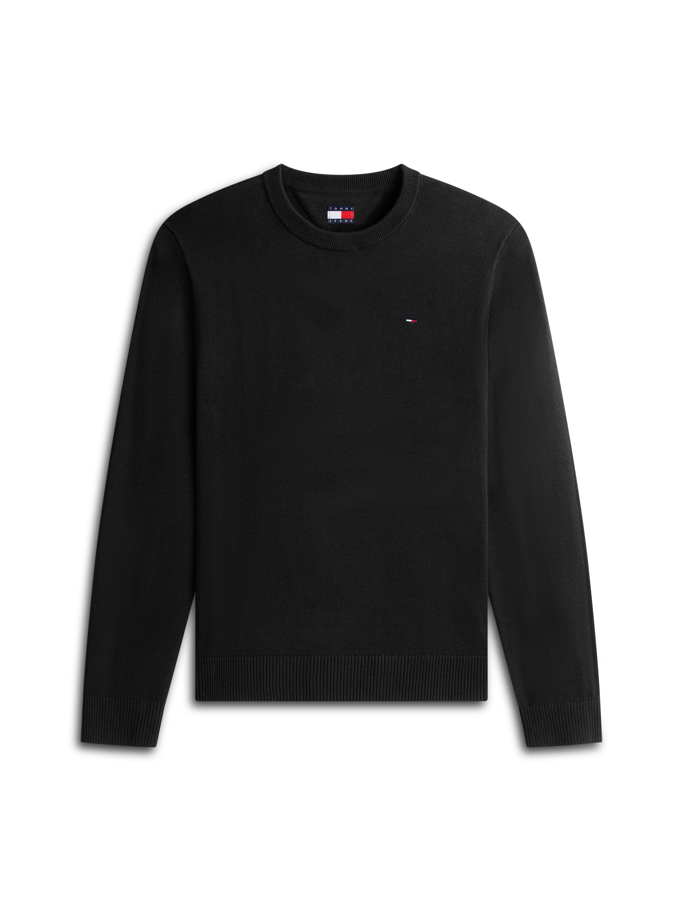 Tommy Jeans TJM Slim Fit Light Sweater Men's Black XL 3