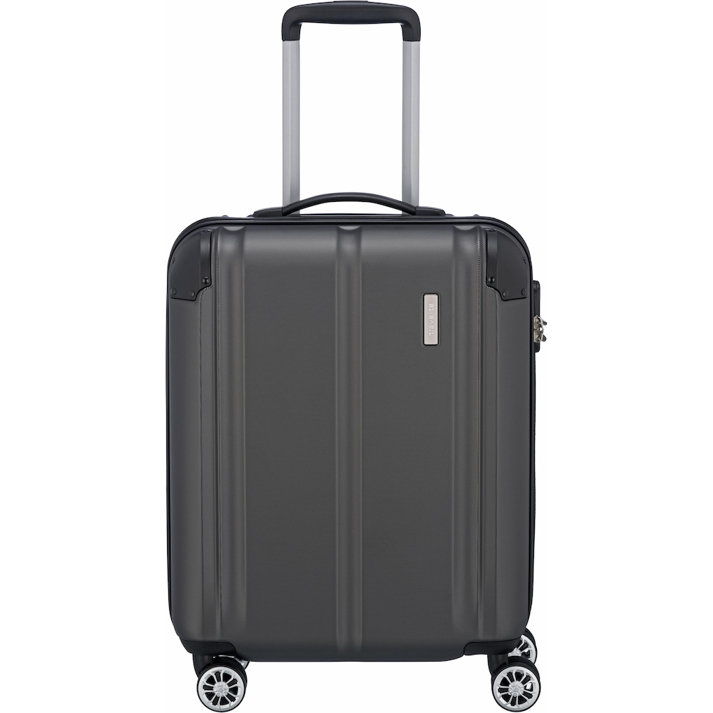 travelite Hartschalen-Trolley »City, 55cm«, 4 Rollen, Handgepäck-Koffer Reisekoffer Hartschallenkoffer TSA Schloss