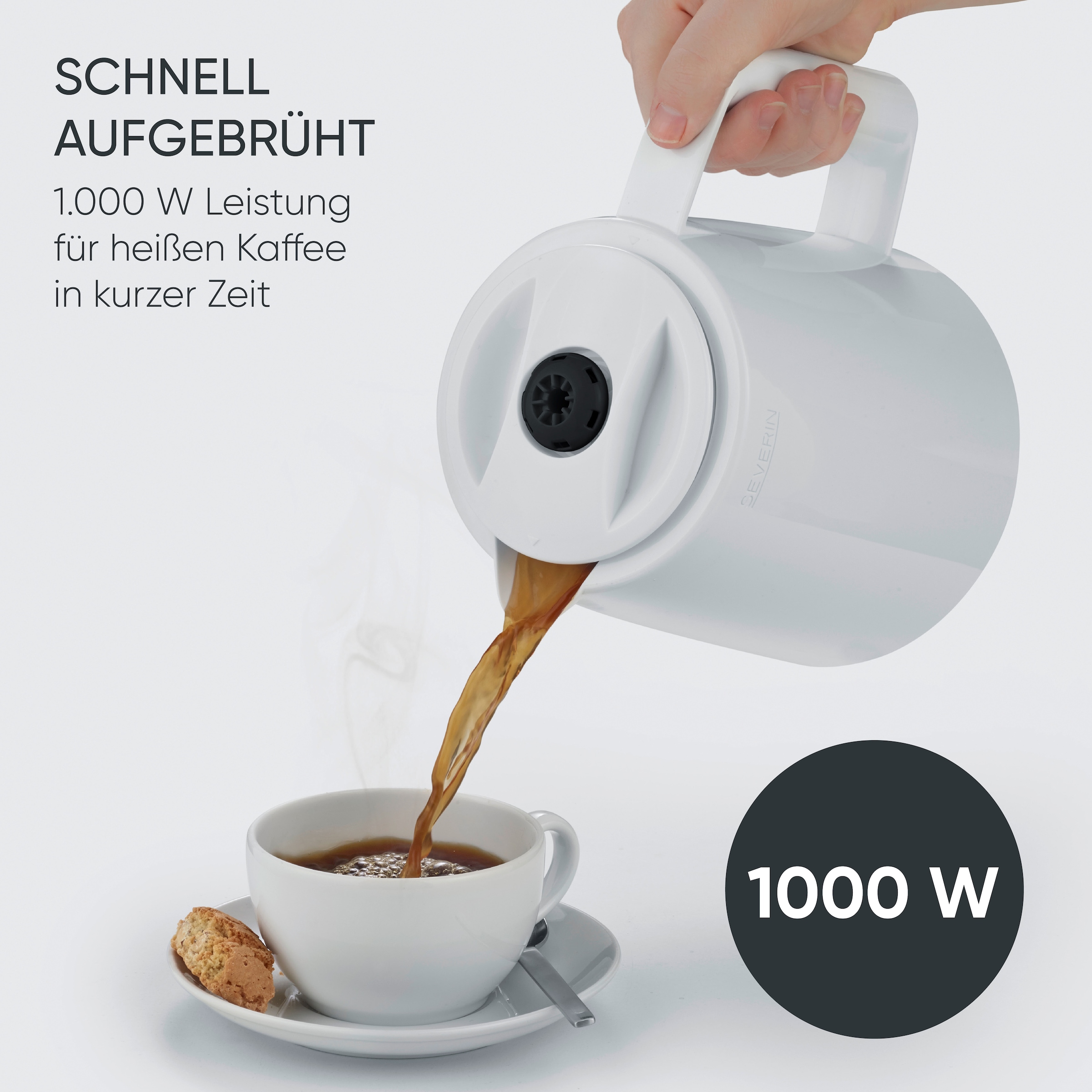 Severin Filterkaffeemaschine »KA 9309 mit 2 Thermokannen« 1 l Kaffeekanne Papierfilter 1x4 zwei Theromkannen für doppelten Kaffeegenuss