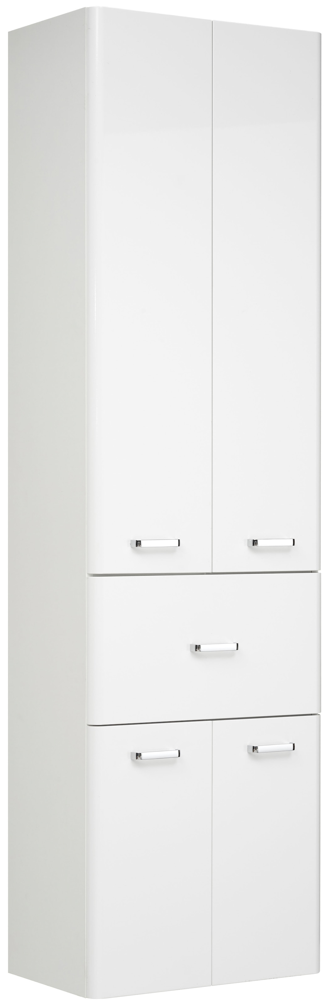 Saphir Hochschrank "mit 3 Einlegeböden und Türdämpfer"