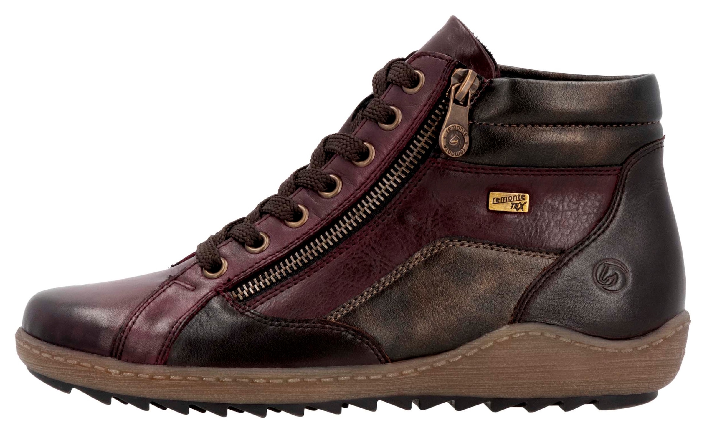 Remonte Schnürboots, Flats, Komfortschuh, Schnürstiefelette mit TEX-Membran