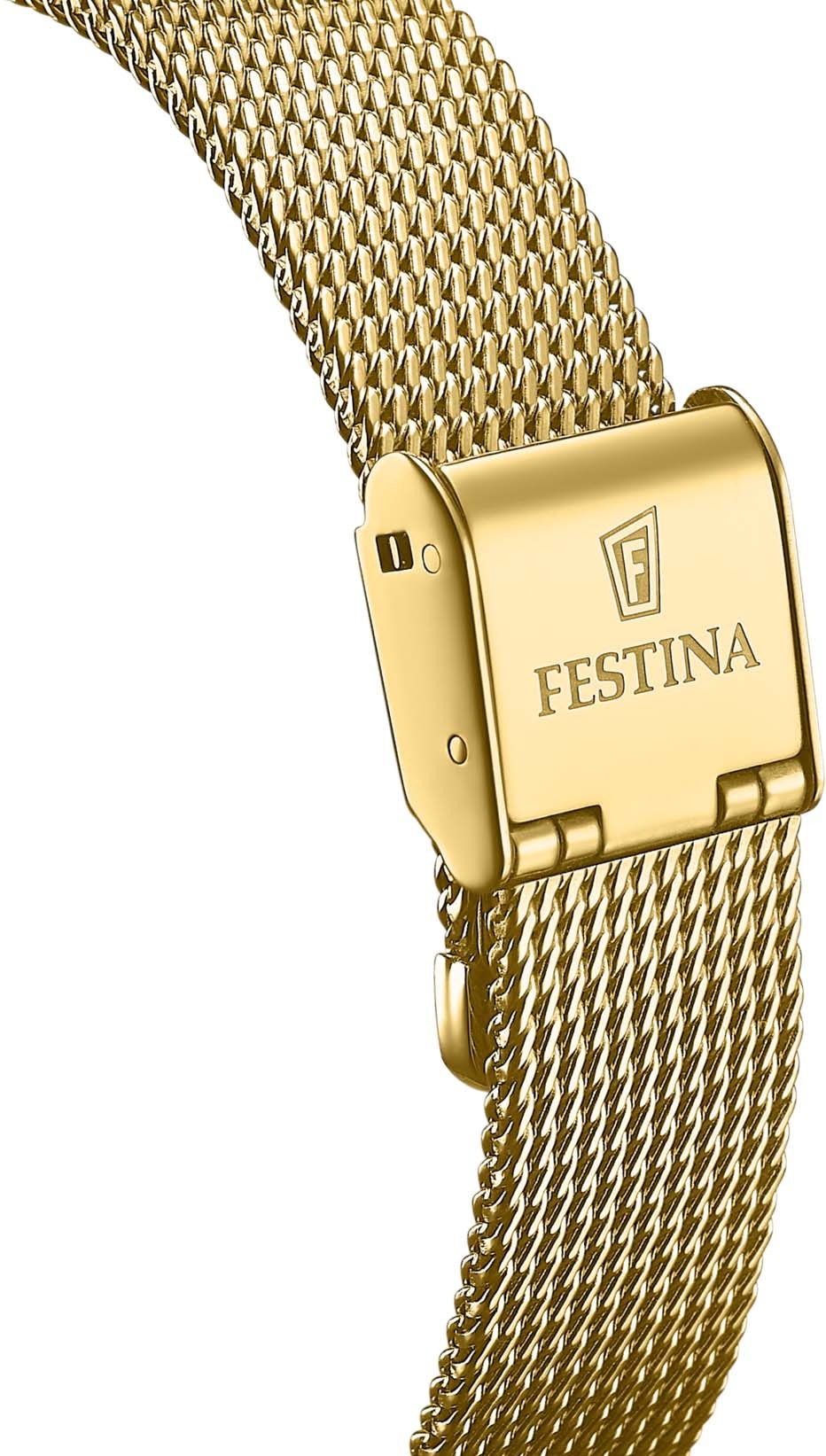 Festina Automatikuhr »Automatik«, Armbanduhr, Damenuhr, mechanische Uhr, Edelstahlarmband
