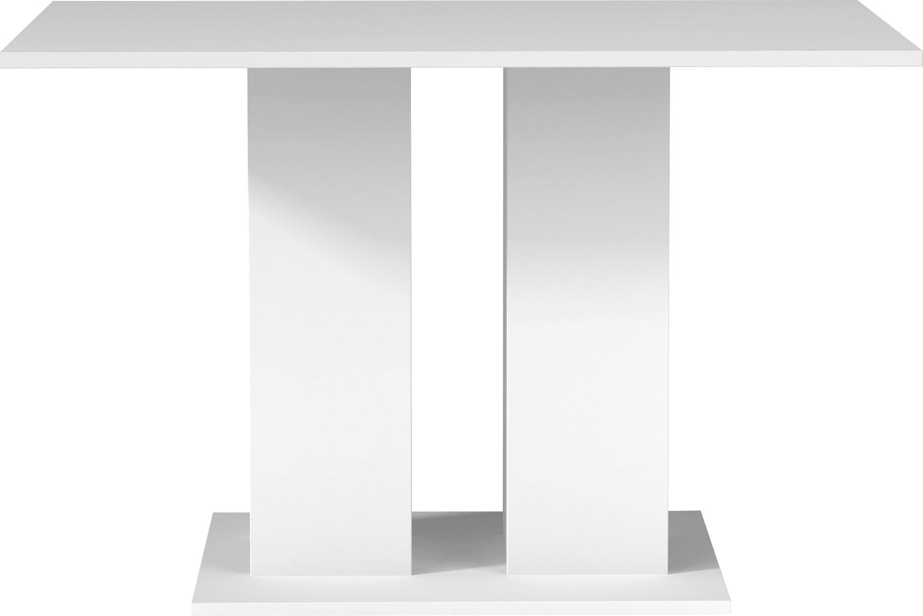 Homexperts Säulen-Esstisch »Mulan«, Breite 110 cm mit Regalfächern, in 3 Farben erhältlich