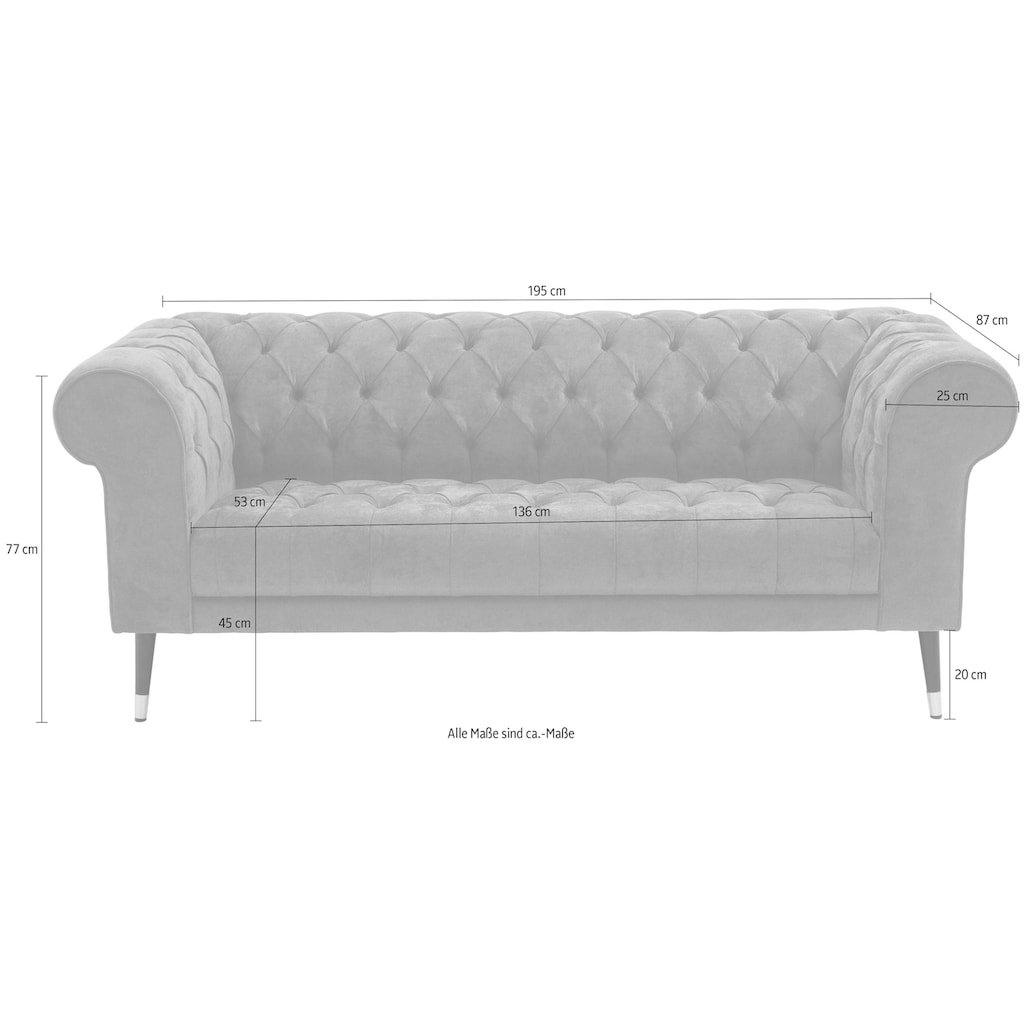 Guido Maria Kretschmer Home&Living Chesterfield-Sofa »Tinnum«