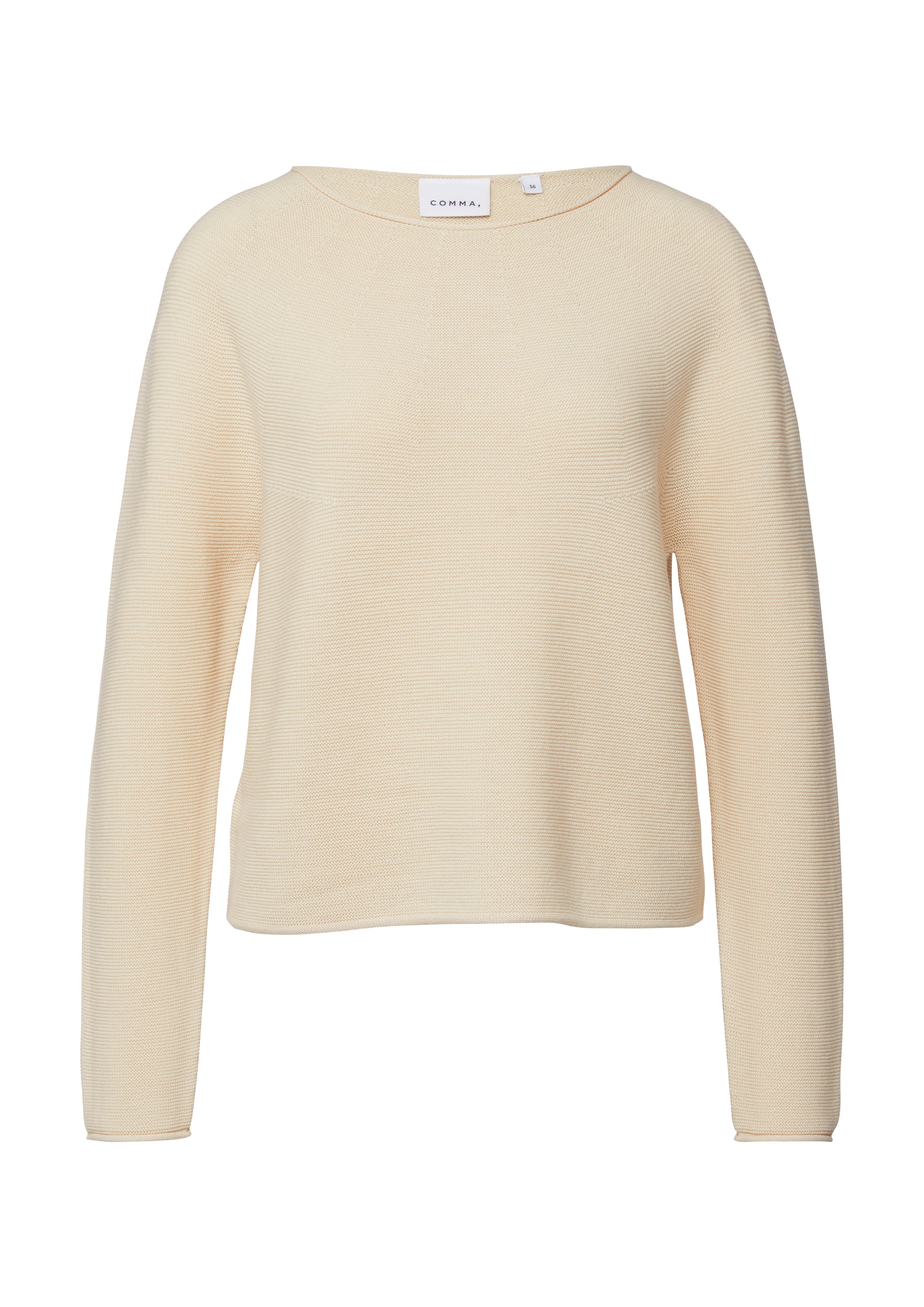 Comma Strickpullover mit Rollkanten