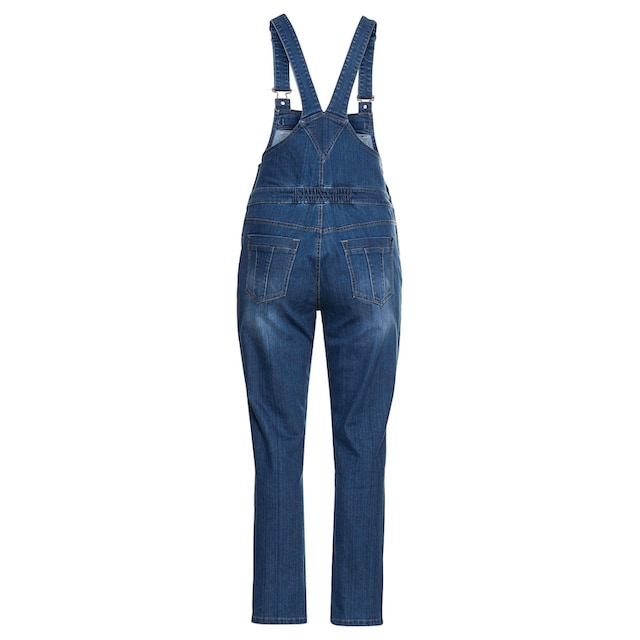 Sheego Stretch-Jeans »Große Größen«, in Latzform aus elastischem  Baumwollmix für bestellen | BAUR