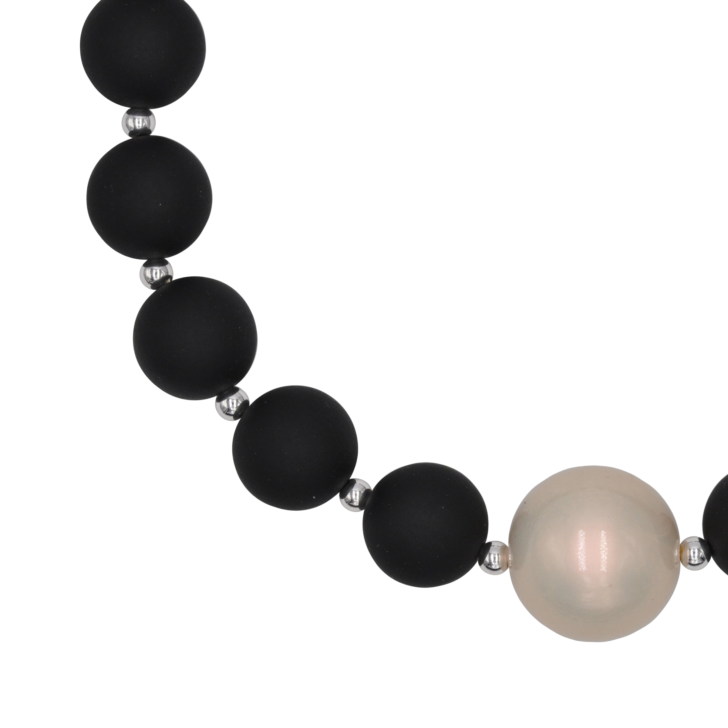 Firetti Statementkette »Schmuck Geschenk Big mother of pearl«, mit Kunststoffperle