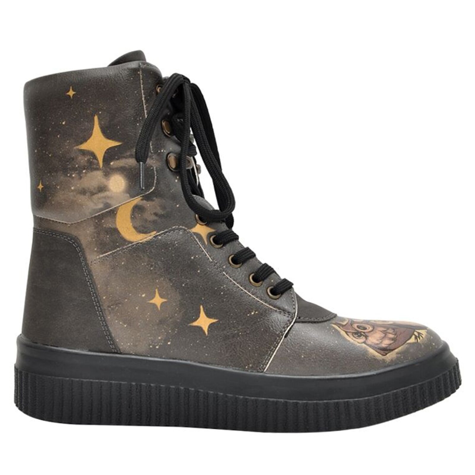 DOGO Schnürboots »Future Boots Owls Family Damen Boots / Female«, Vegan