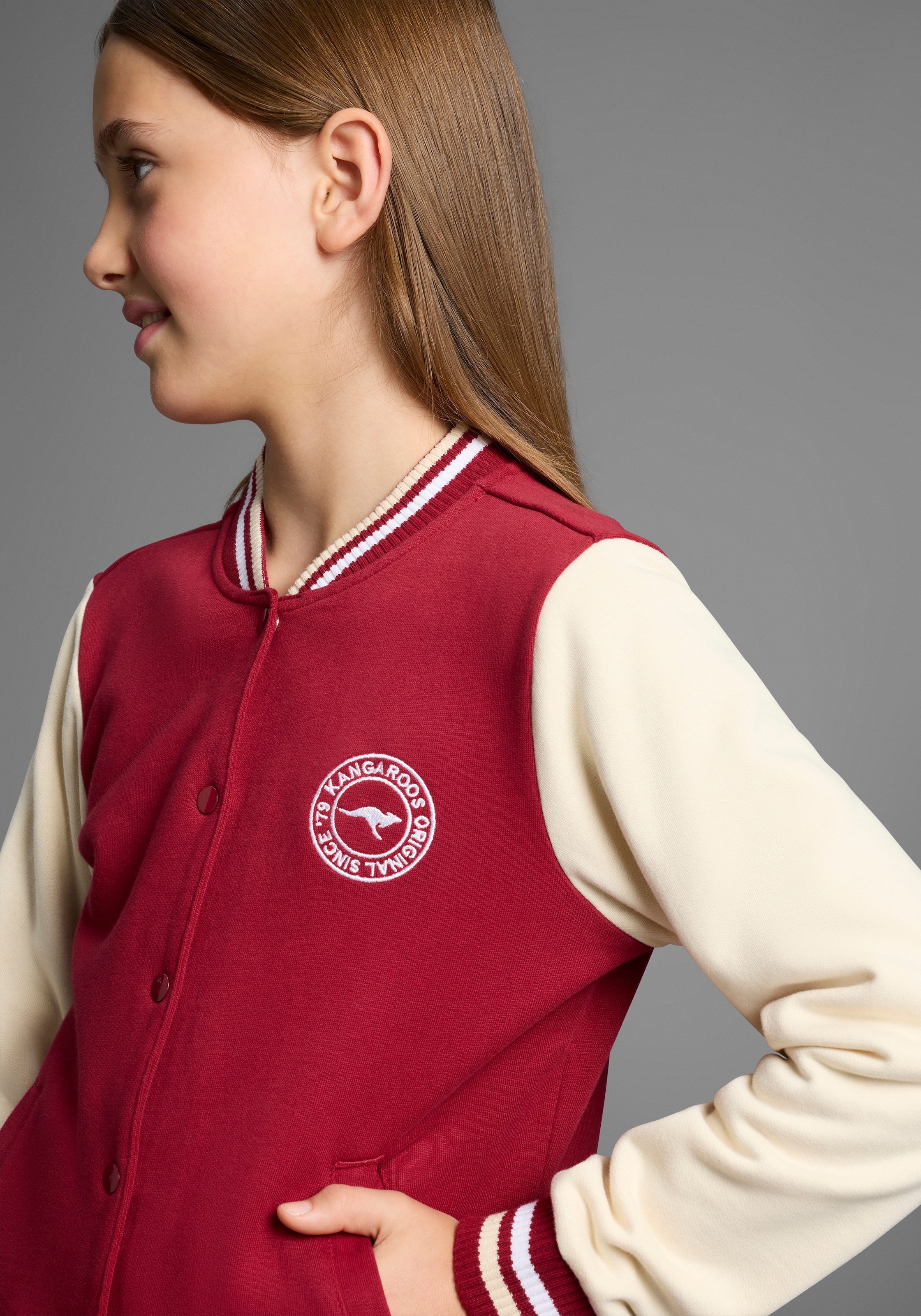 KangaROOS Sweatjacke »College-Jacke«, mit Kragen
