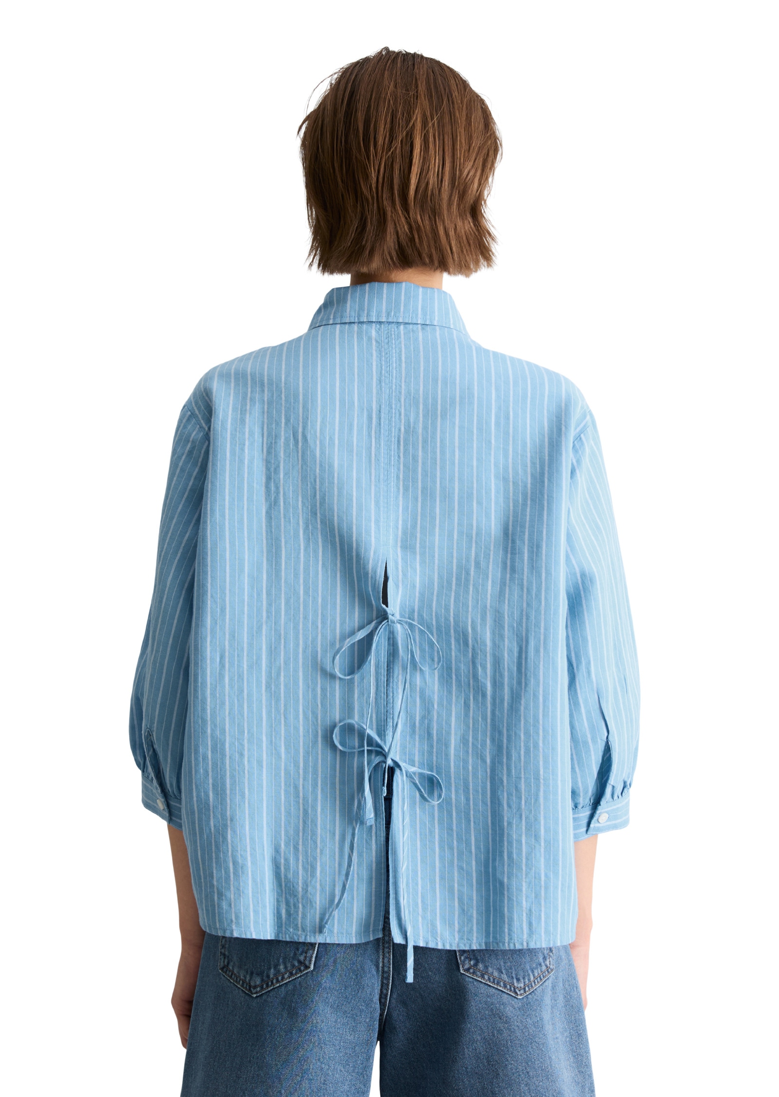 Marc O'Polo DENIM Langarmbluse »aus Leinen-Baumwolle-Mix«