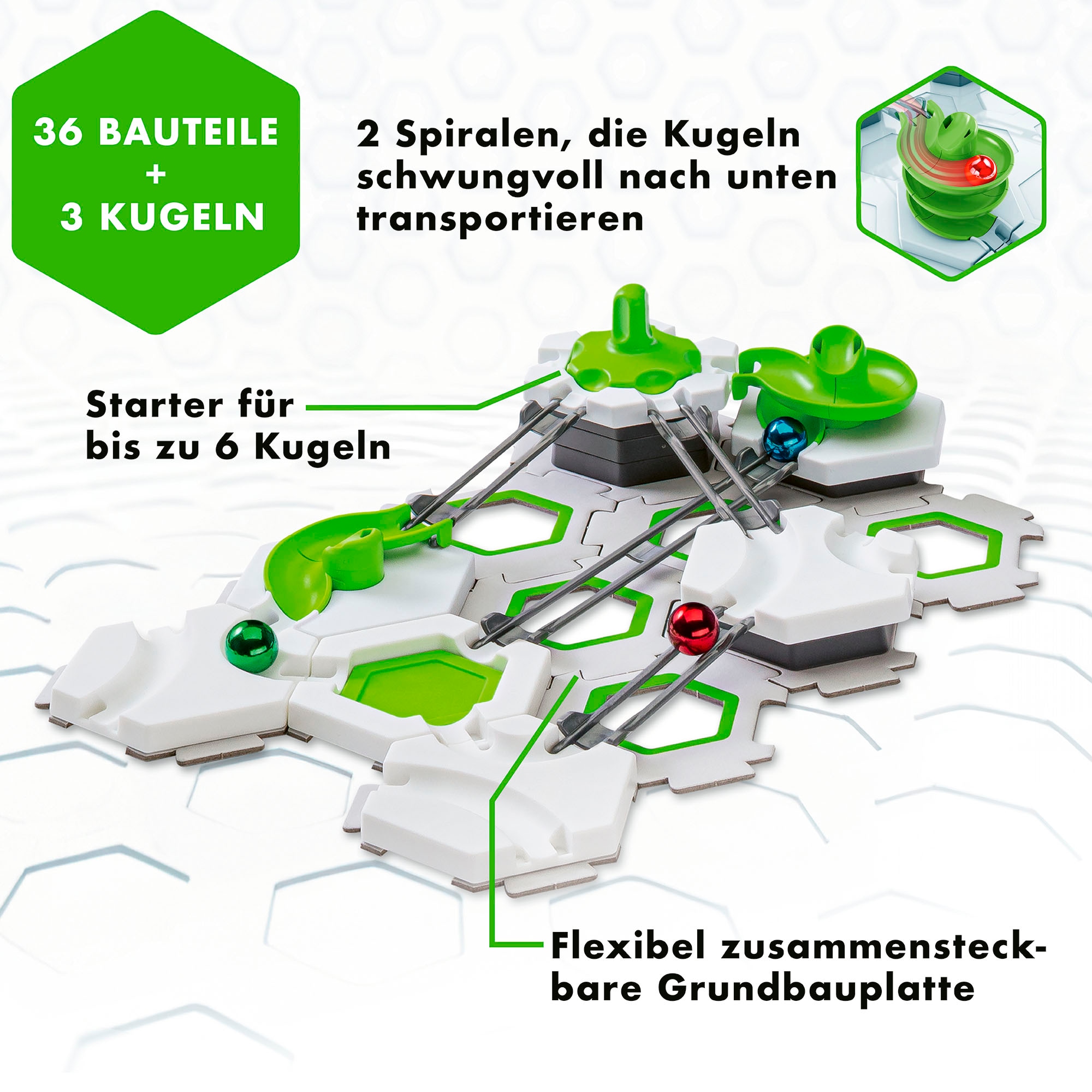 Ravensburger Kugelbahn-Bausatz »GraviTrax BASE, GO Rotative«, Made in Europe