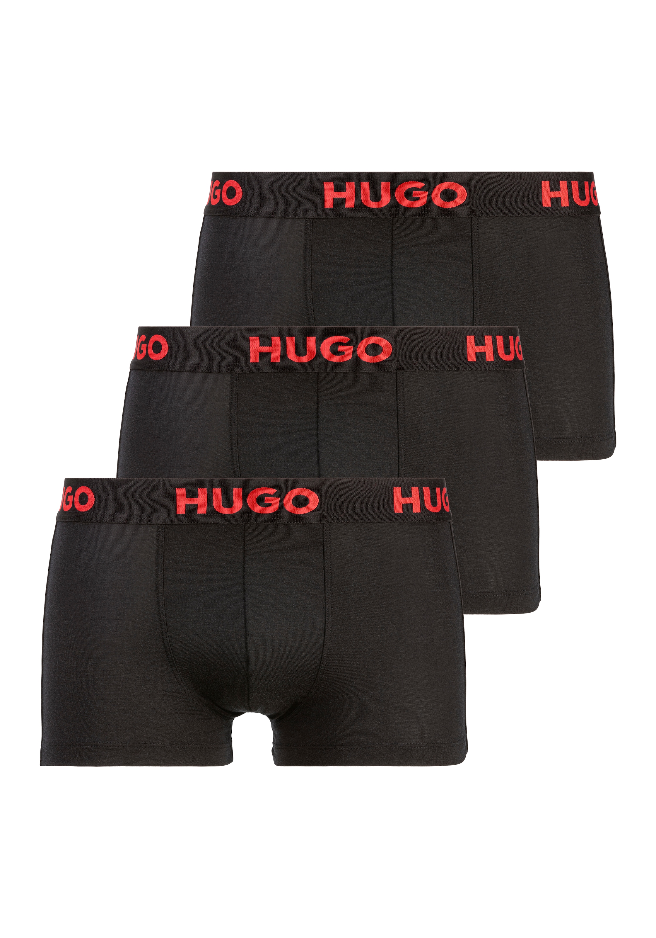 HUGO Underwear Trunk »TRUNK TRIPLET NEBULA«, (Packung, 3 St., 3er-Pack), mit elastischem Logobund
