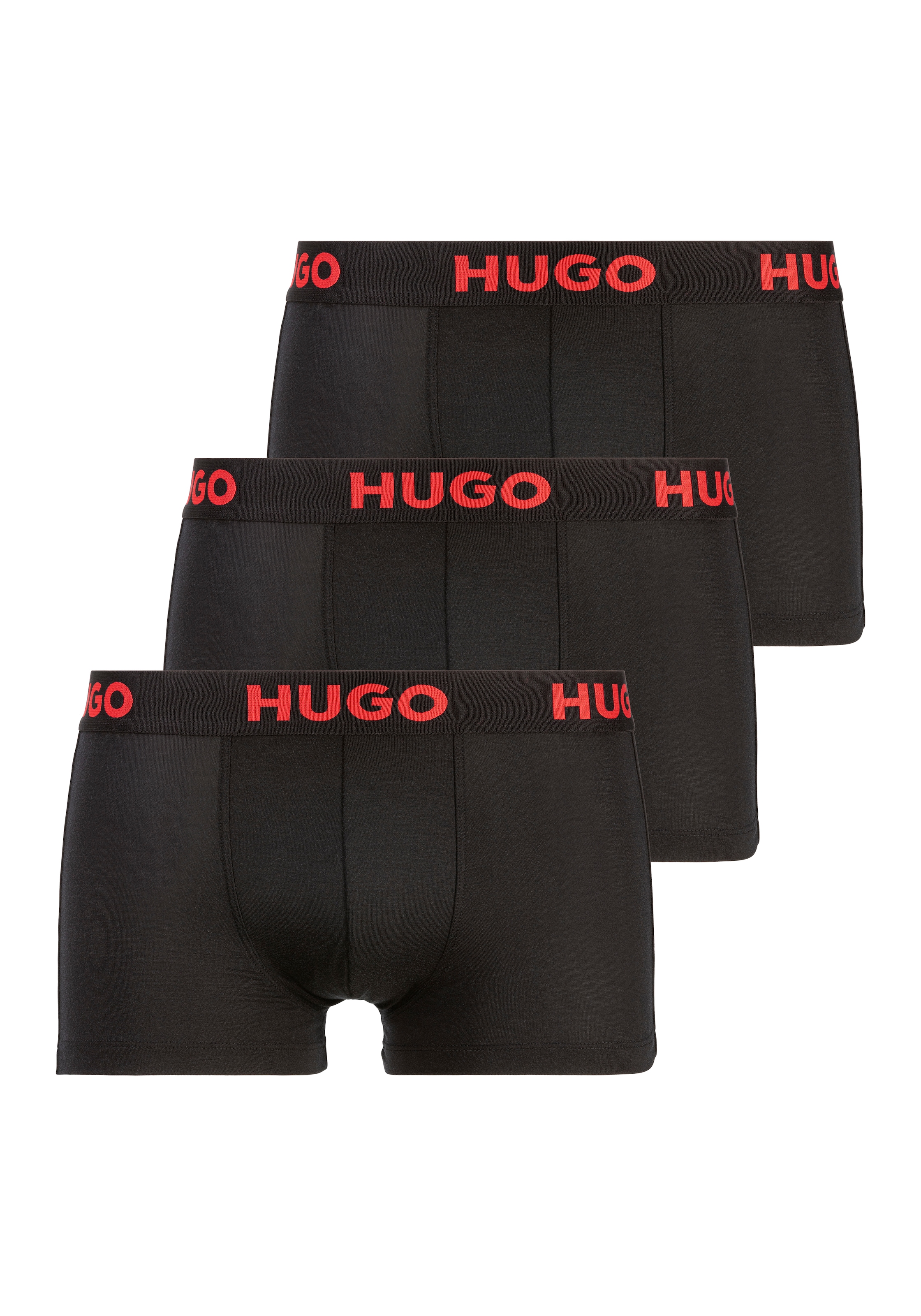 HUGO Underwear Trunk "TRUNK TRIPLET NEBULA", (3 St., 3er-Pack), mit elastischem Logobund