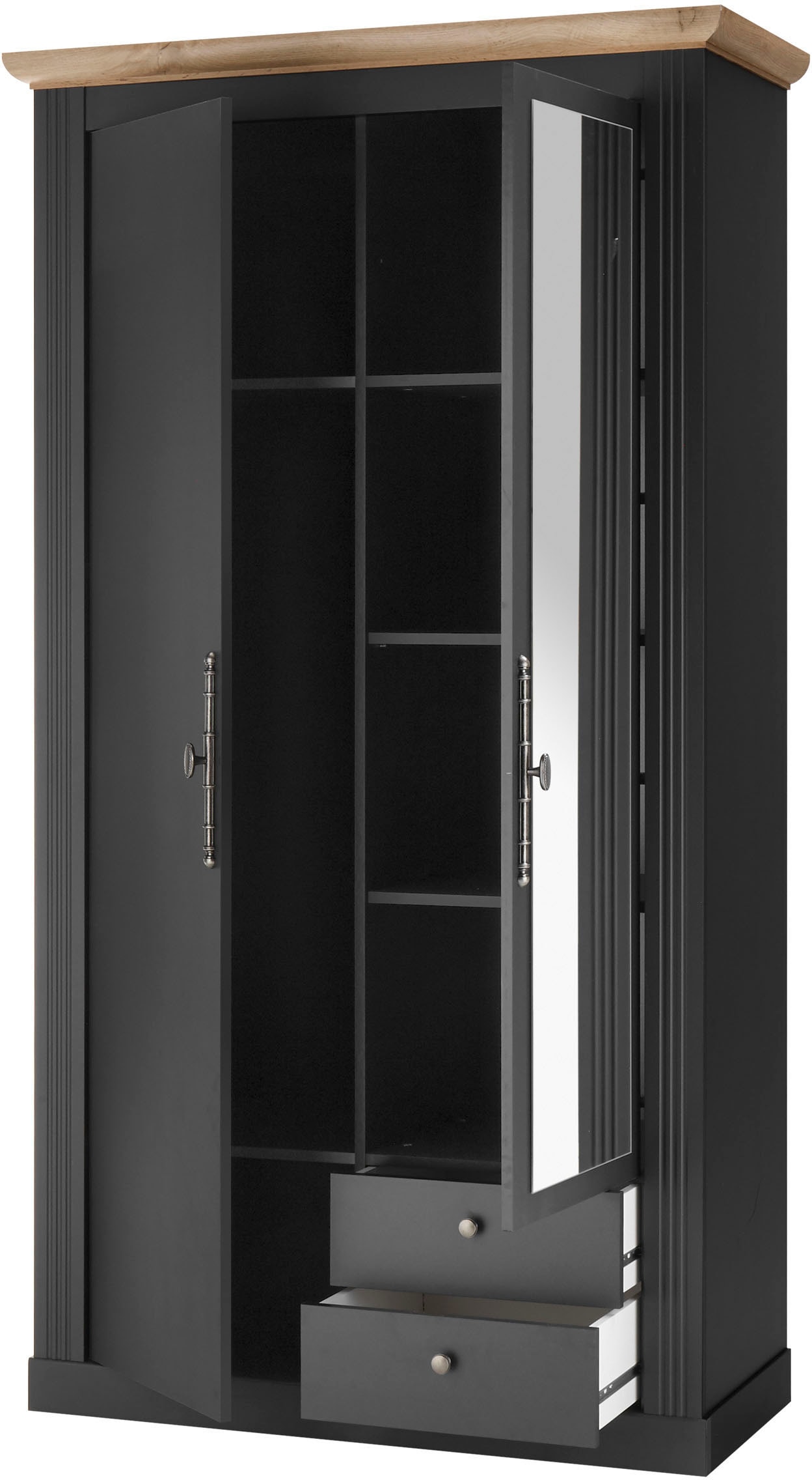 Home affaire Garderobenschrank »WESTMINSTER BESTSELLER!«, (Breite ca. 108 cm), im romantischen Landhausstil