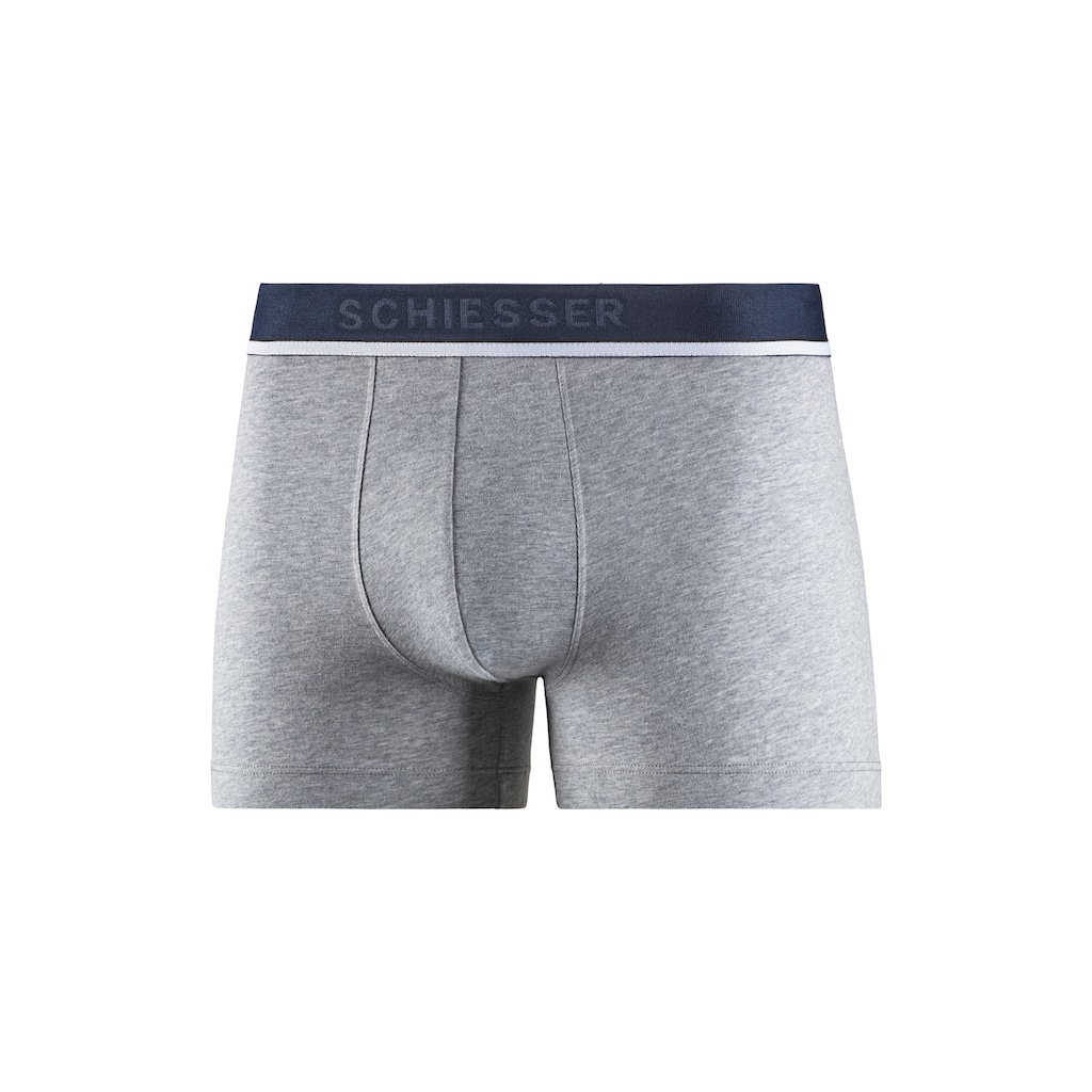 Schiesser Boxer »"95/5"«, (3er-Pack), sportlicher Logo-Webgummibund mit schmalen weißem Ansatz