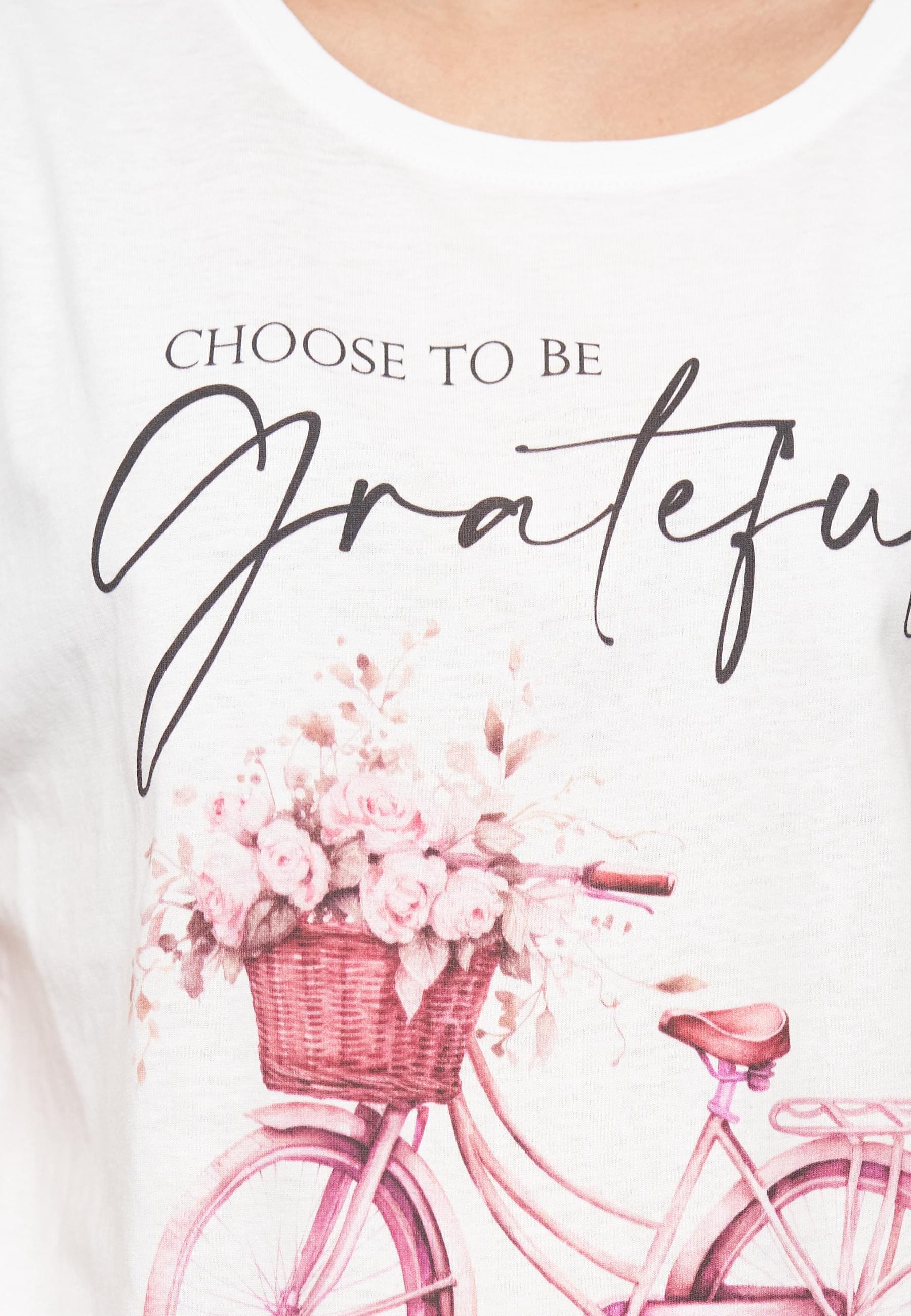 CLOUD 5IVE T-Shirt »CLOUD 5IVE Ladies Grateful/Bike05 Tee«, (1 tlg.)