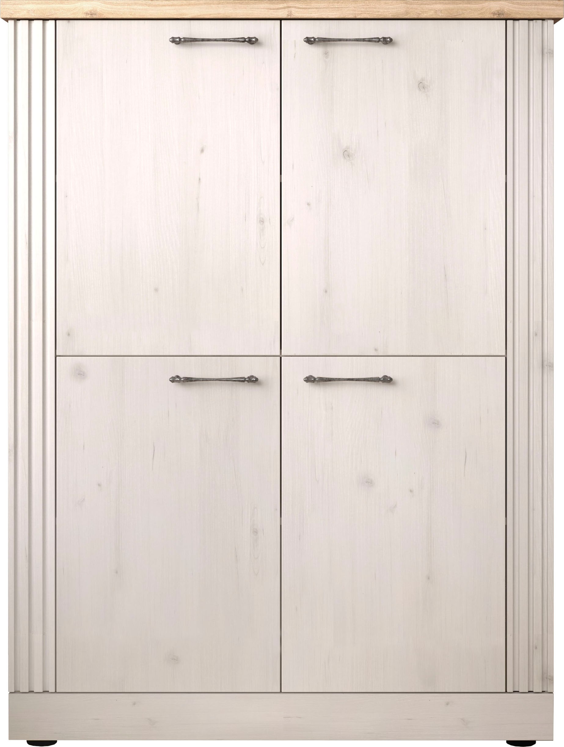 Highboard »Country Höhe 160 cm u. Breite 118 cm, Kommode mit 4 Türen,«, Schrank im...