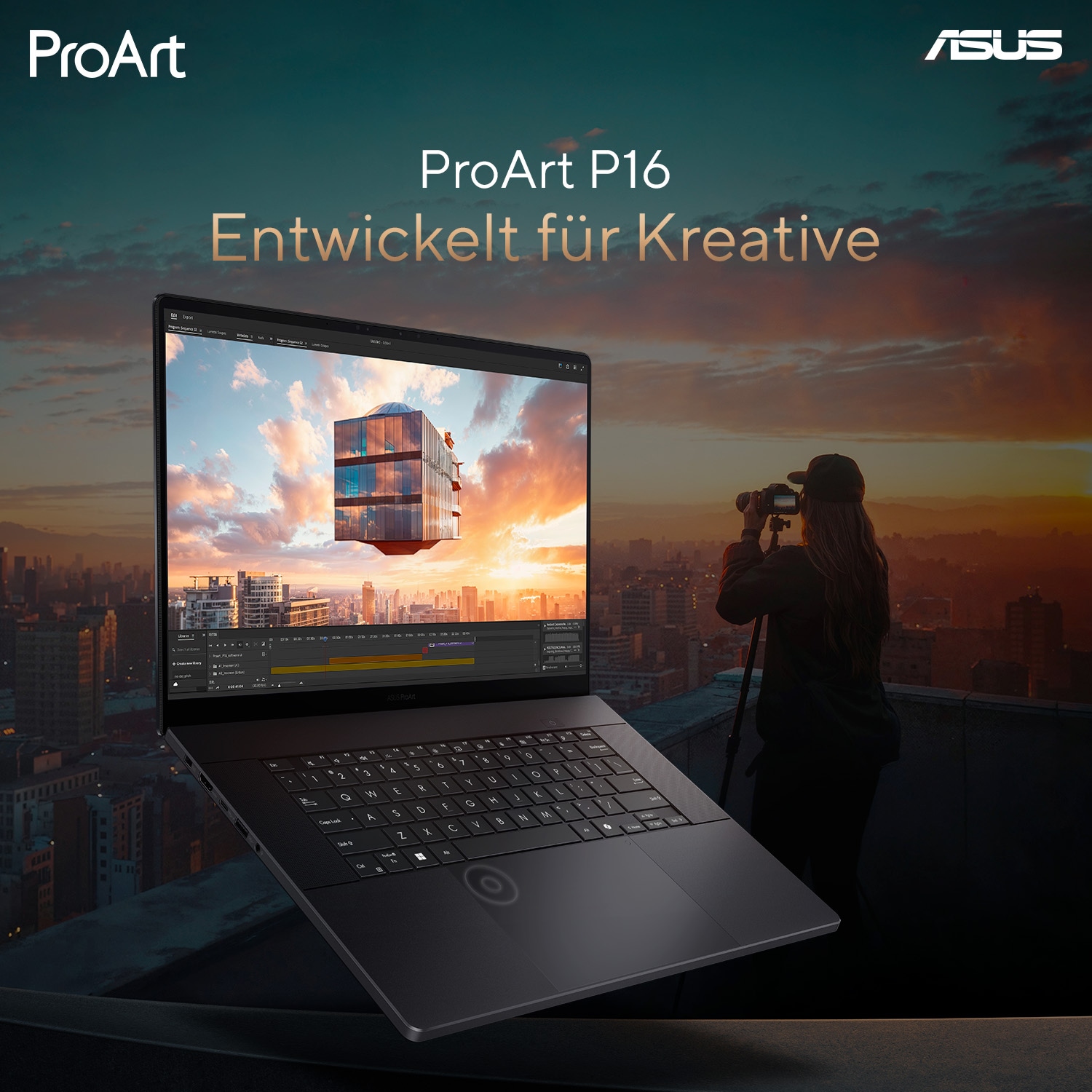 Asus Gaming-Notebook »ProArt P16 AI R9 HX 370 32 2 5070 H7606WP-RJ090W«, 40,6 cm, / 16 Zoll, AMD, Ryzen, GeForce RTX 5070, 2000 GB SSD