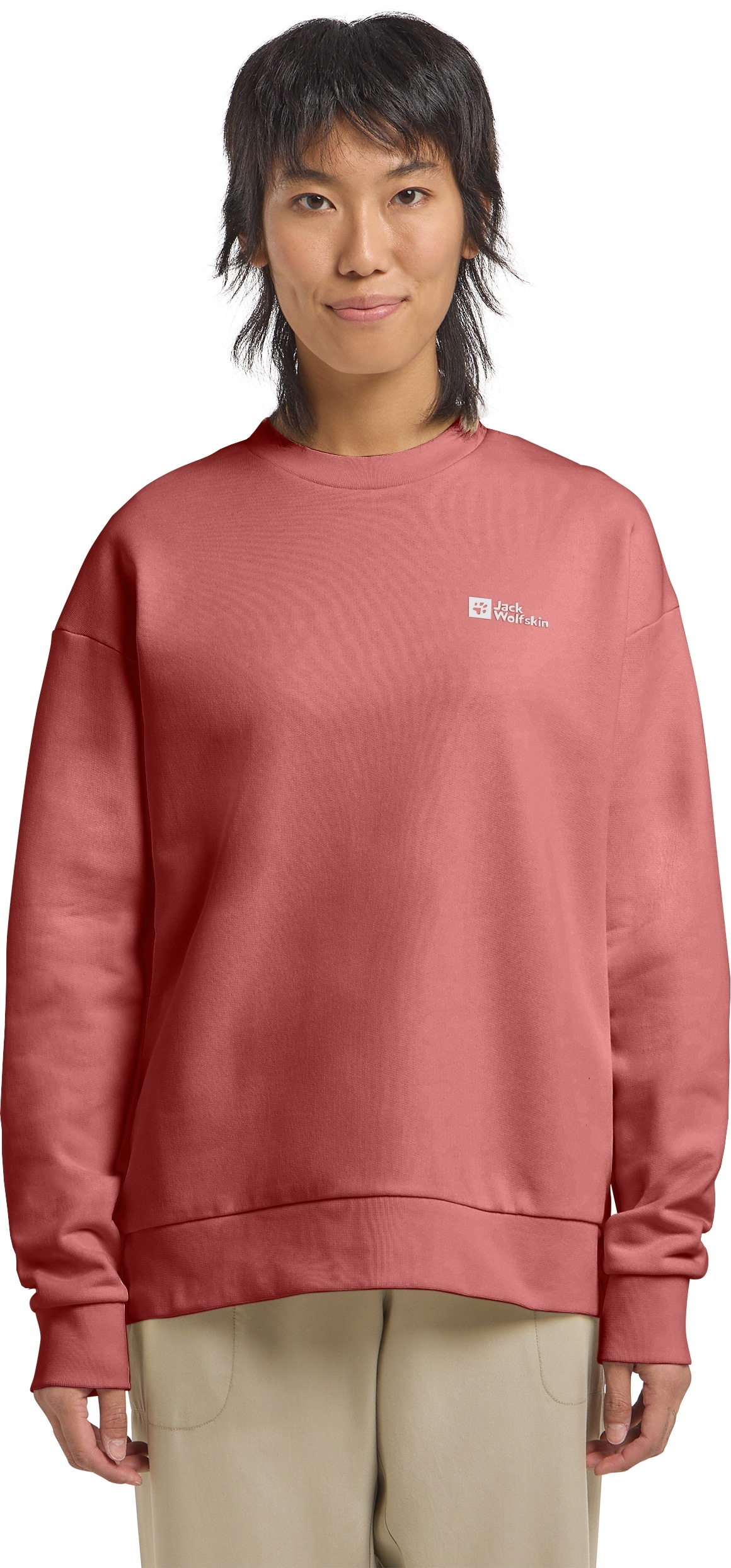 Jack Wolfskin Langarmshirt "ESSENTIAL CREWNECK W" günstig online kaufen
