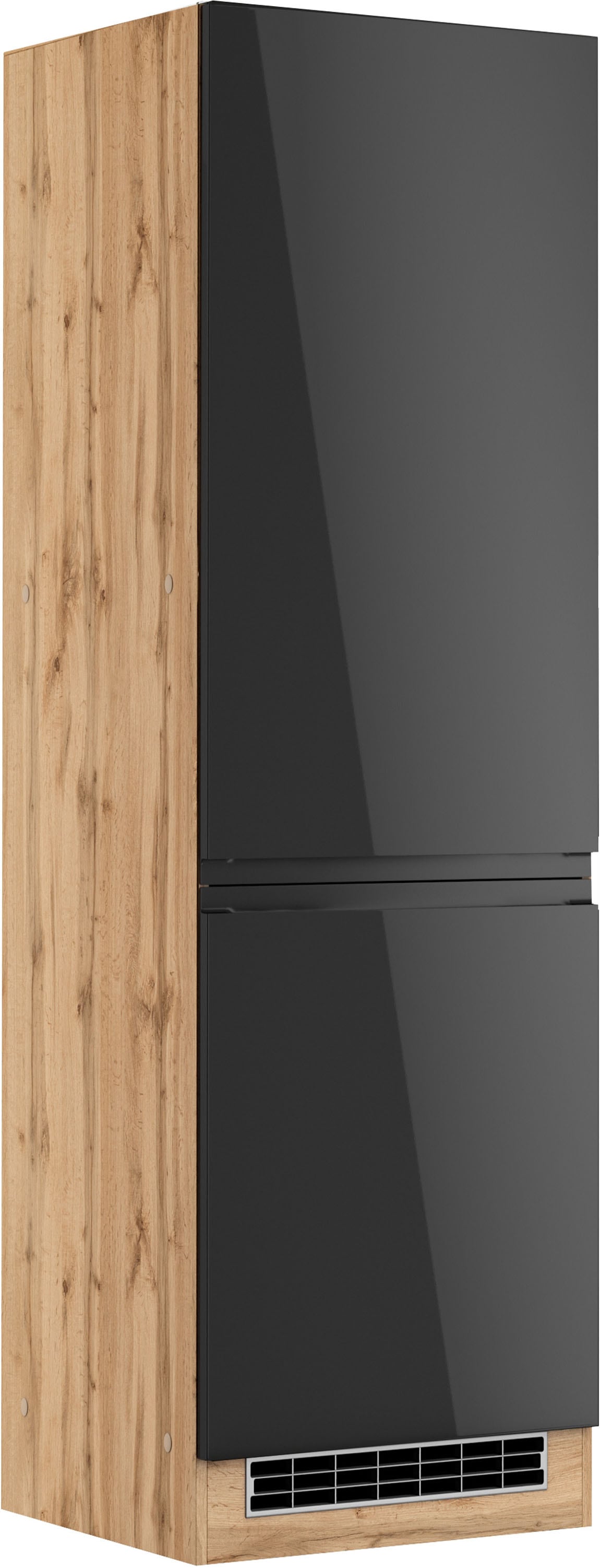 KOCHSTATION Kühlumbauschrank "KS-Virginia,neu in verbesserter Ausführung" Stauraum, Softclose, Breite 60 cm, Höhe 200 cm, Nische für Kühlschrank B/H/T: 56/178/55 cm
