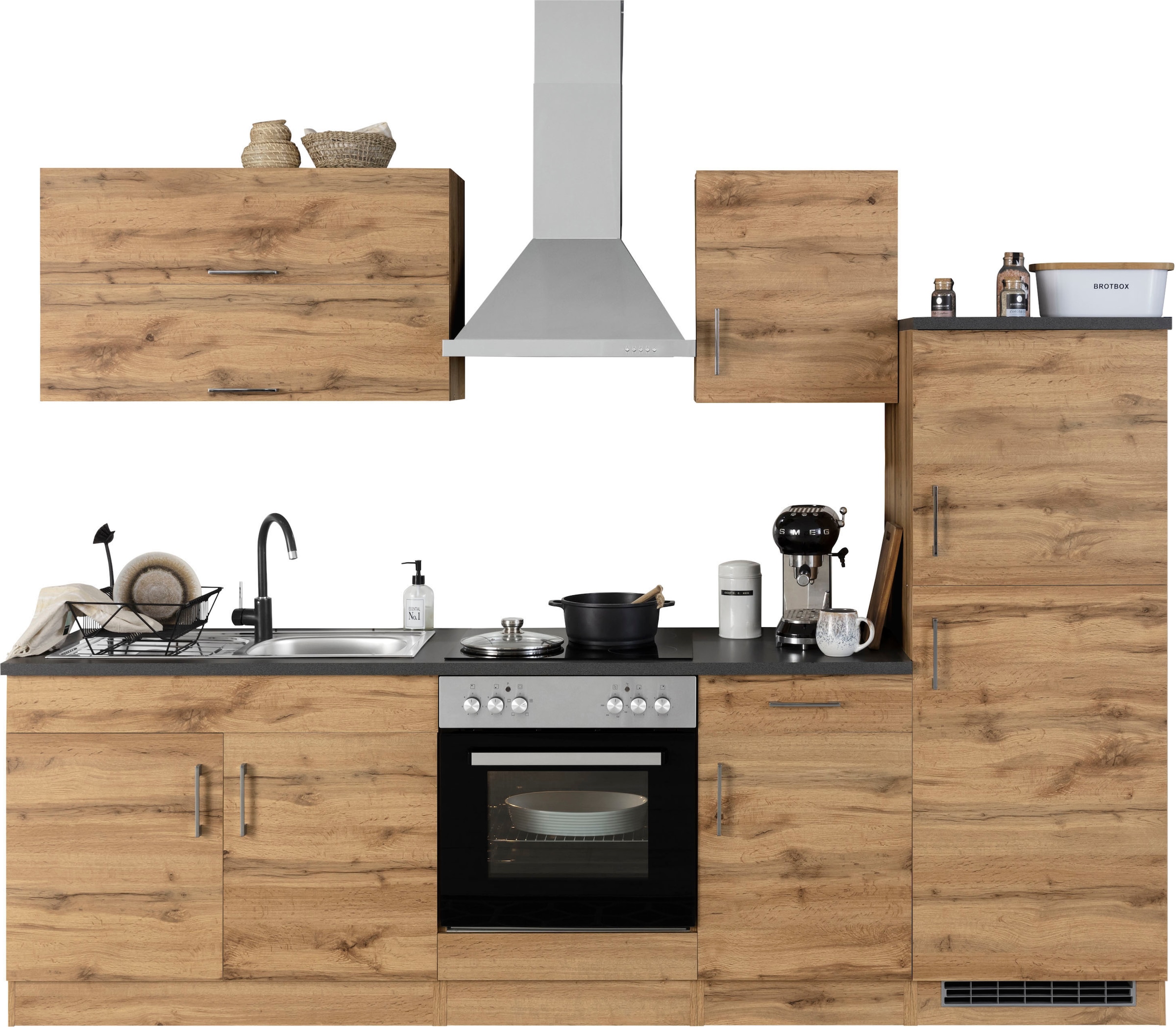 KOCHSTATION Küchenzeile "KS-Colmar", mit E-Geräten, Breite 270 cm günstig online kaufen
