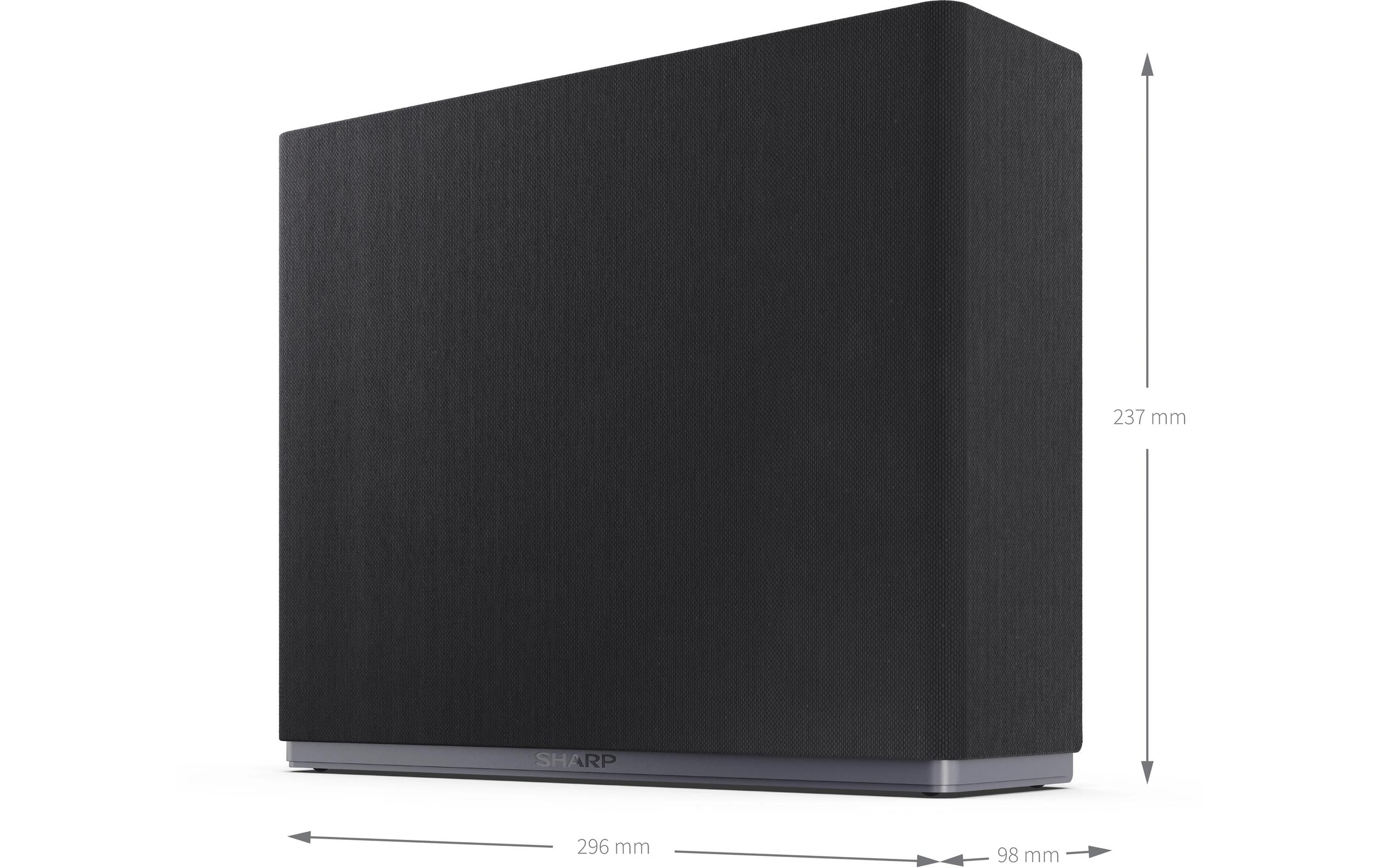 Sharp Subwoofer »CPAWS0101 Schwarz« Mono ( )